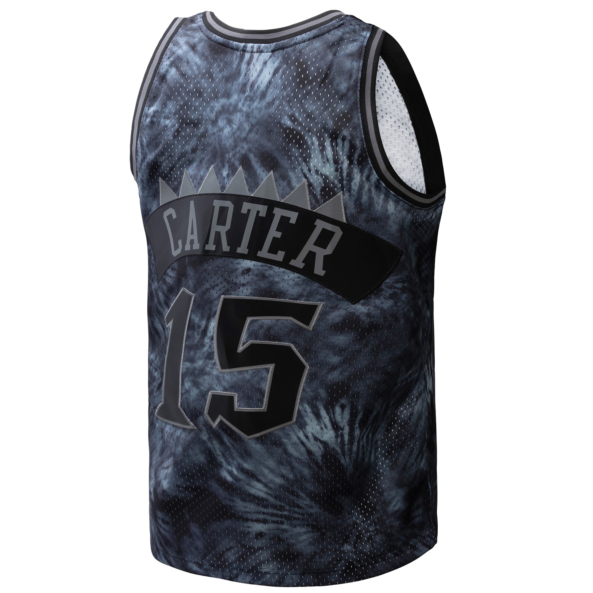 Vince Carter Toronto Raptors Mitchell & Ness Hardwood Classics 1998\/99 Tie-Dye Swingman Jersey - Black