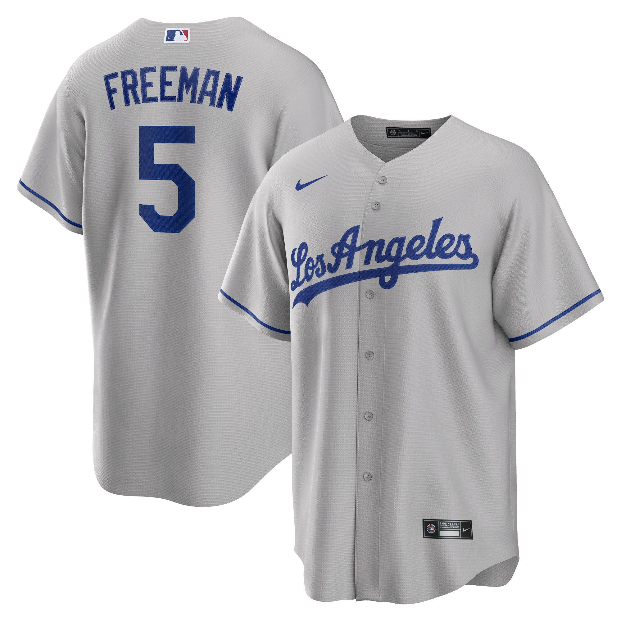 Freddie Freeman Los Angeles Dodgers  Road Replica Player Jersey - Gray