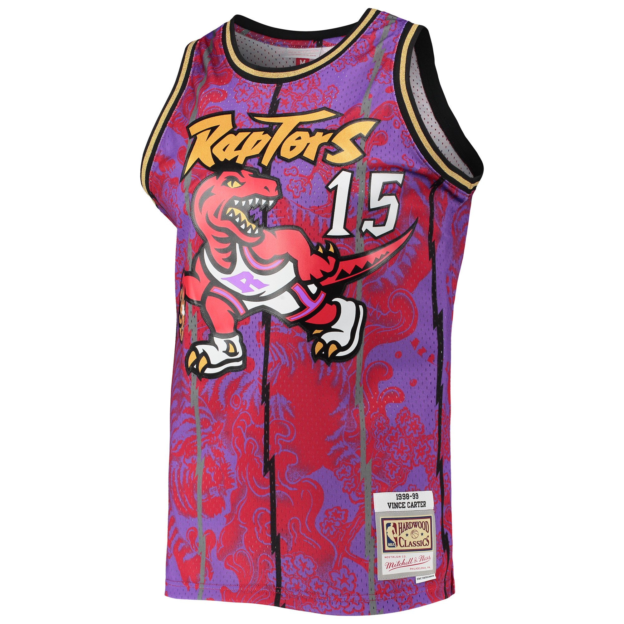 Vince Carter Toronto Raptors Mitchell & Ness Hardwood Classics 1998\/99 Lunar New Year Swingman Jersey - Purple