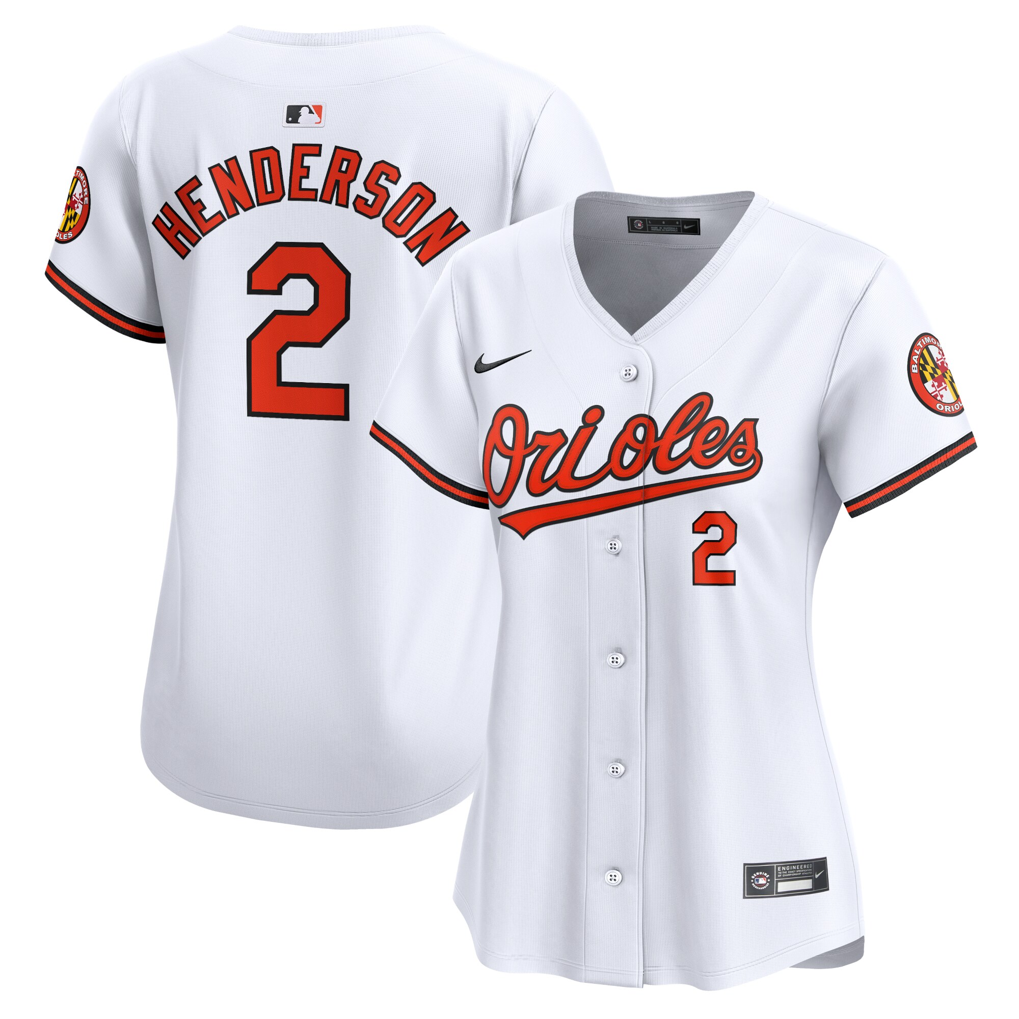 Gunnar Henderson Baltimore Orioles  Women's  Home Limited Player Jersey - White