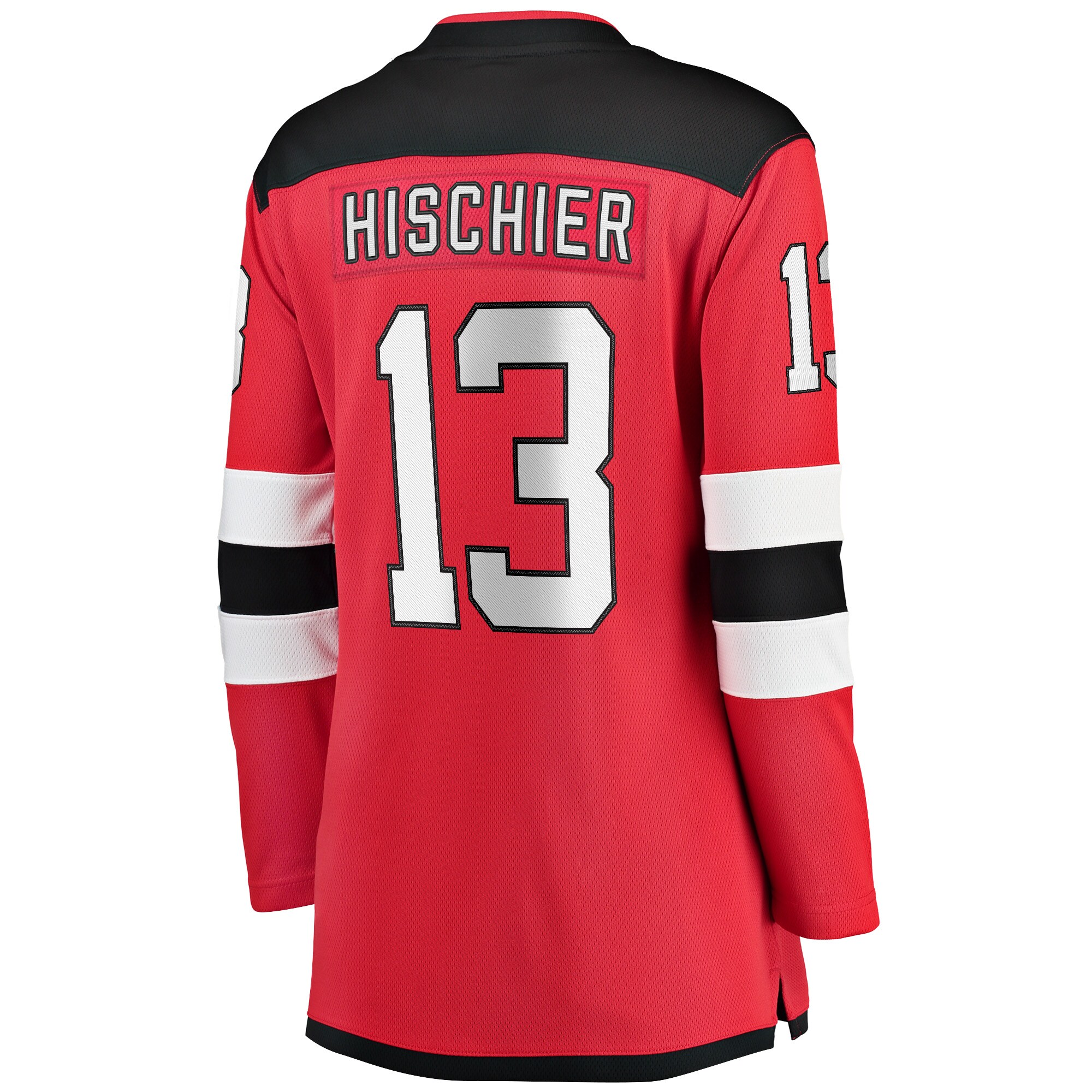 Nico Hischier New Jersey Devils Fanatics Women's Captain Patch Home Breakaway Jersey - Red