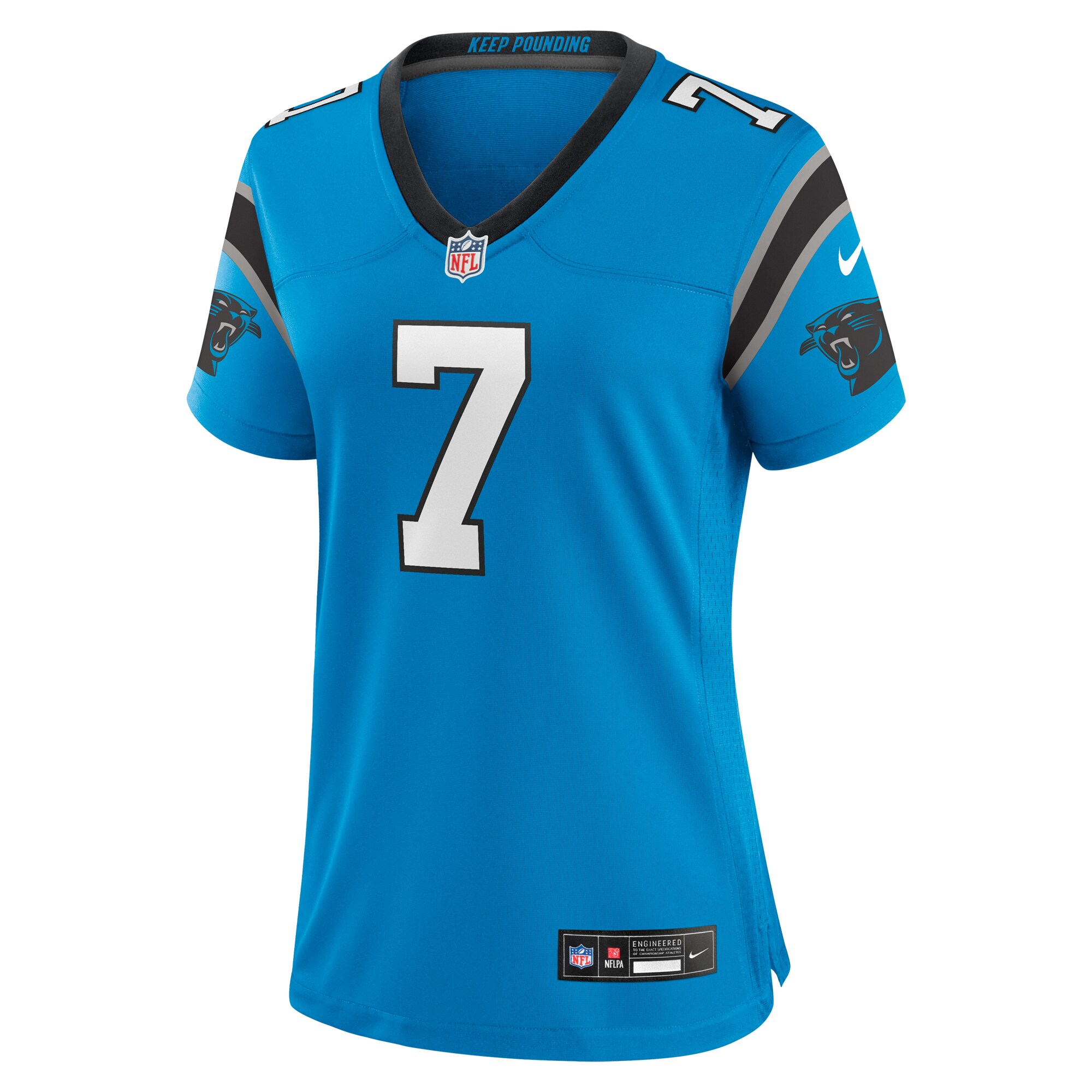 Jadeveon Clowney Carolina Panthers  Women's  Alternate Game Jersey -  Blue