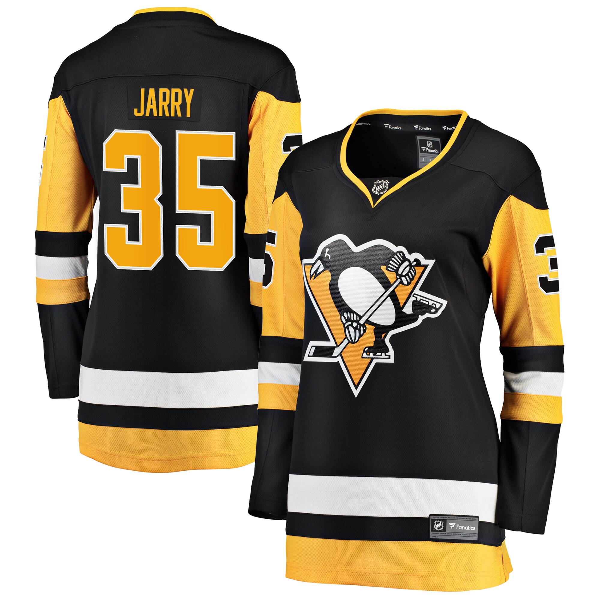 Tristan Jarry Pittsburgh Penguins Fanatics Women's Premier Breakaway Player Jersey - Black