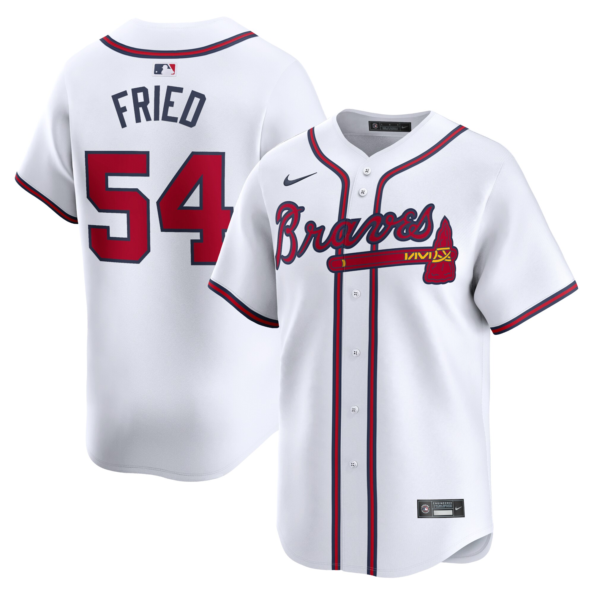 Max Fried Atlanta Braves  Home Limited Player Jersey - White
