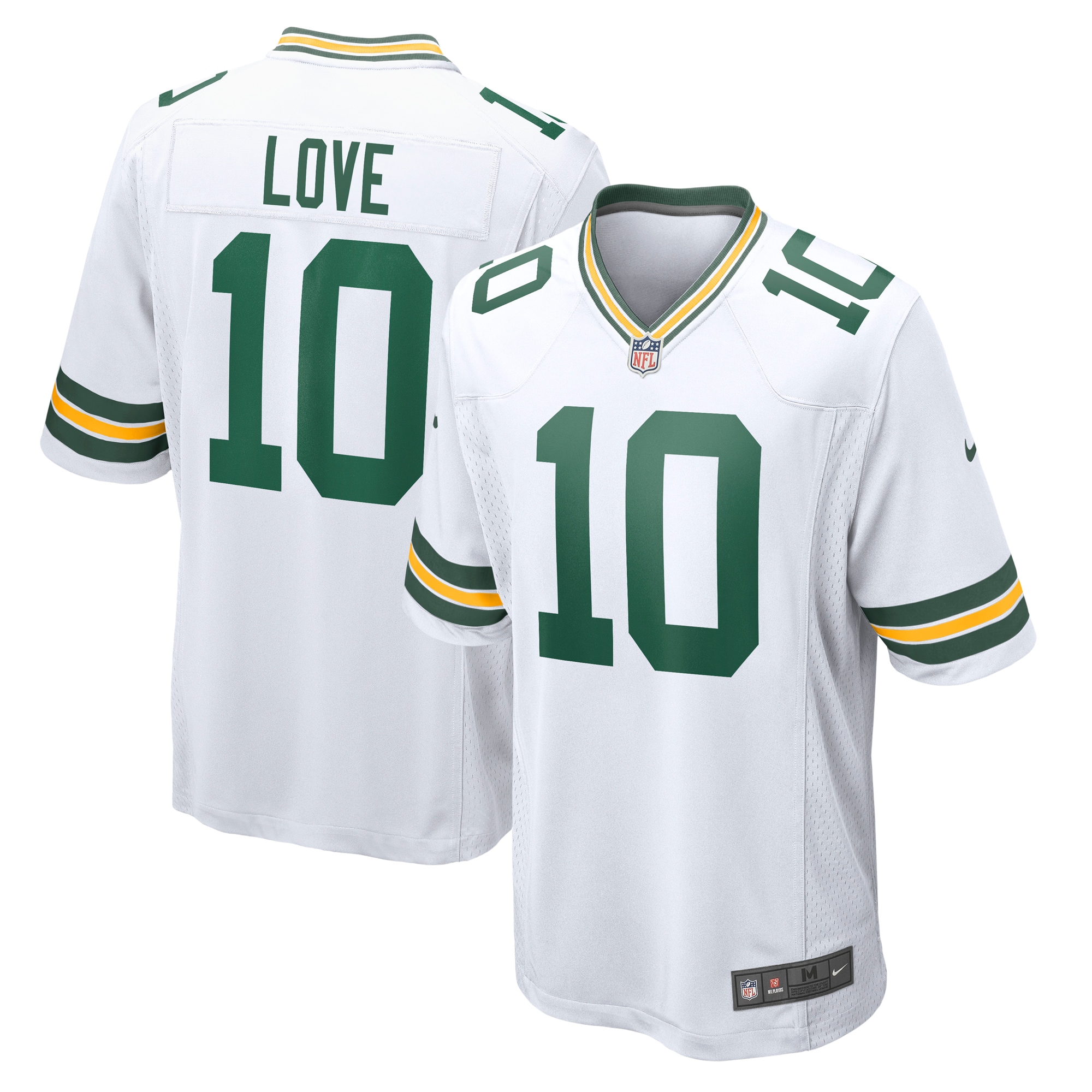 Jordan Love Green Bay Packers   Game Jersey - White