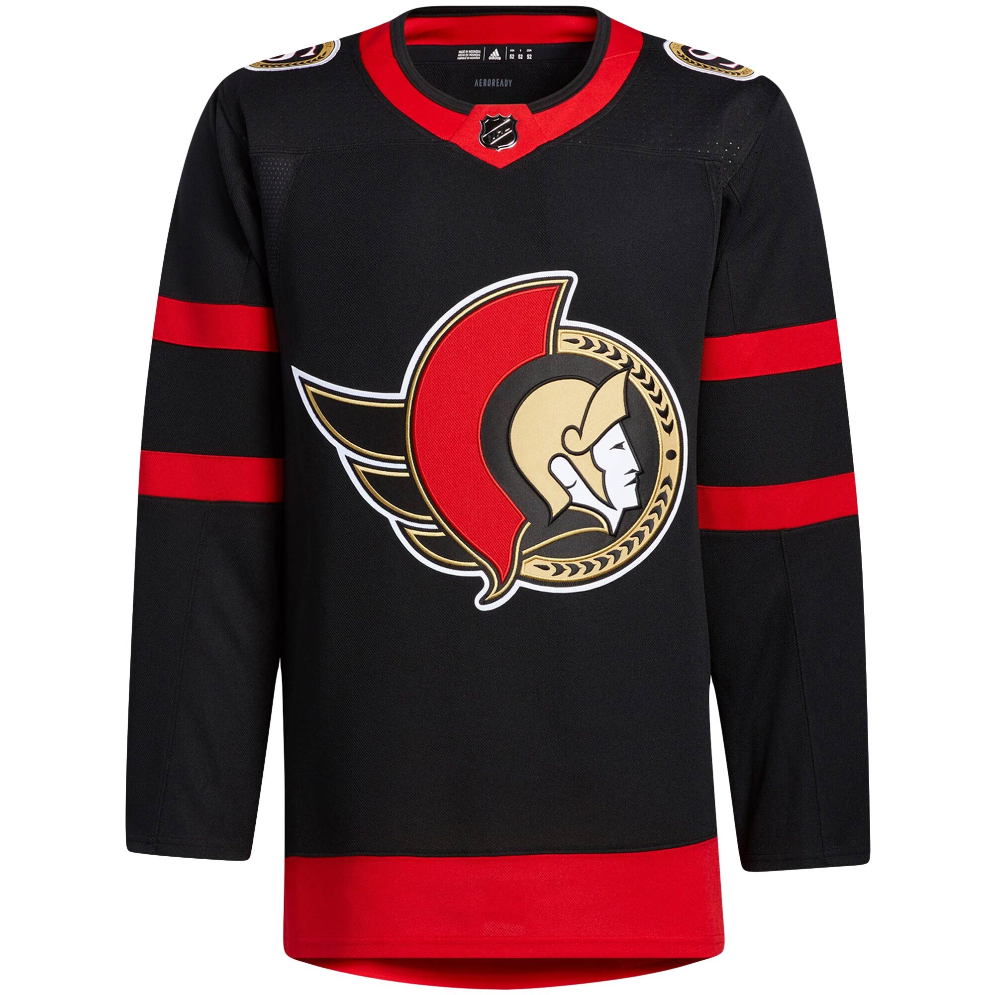 Ottawa Senators adidas 2020\/21 Home Authentic Custom Jersey - Black