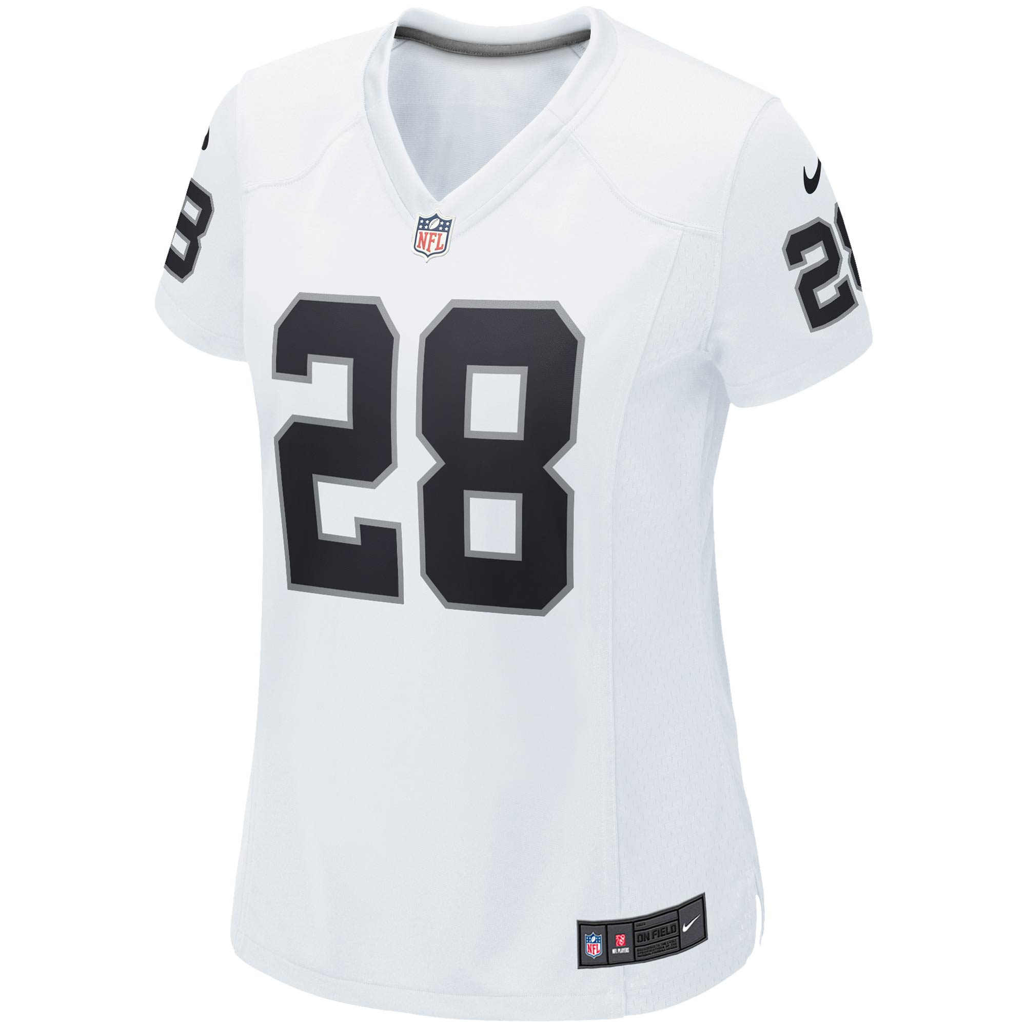 Josh Jacobs Las Vegas Raiders  Women's Player Game Team Jersey - White