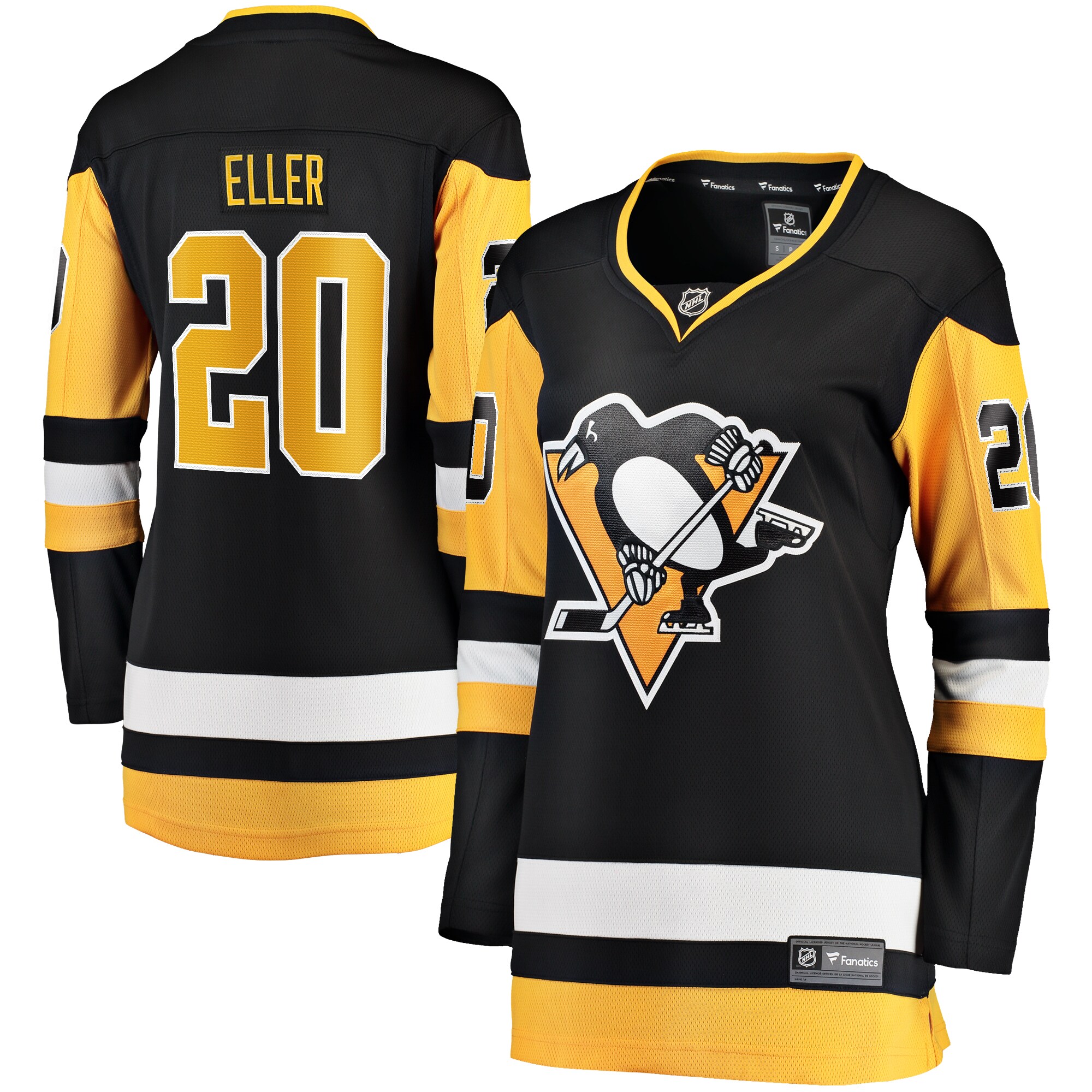 Lars Eller Pittsburgh Penguins Fanatics Women's Home Breakaway Player Jersey - Black
