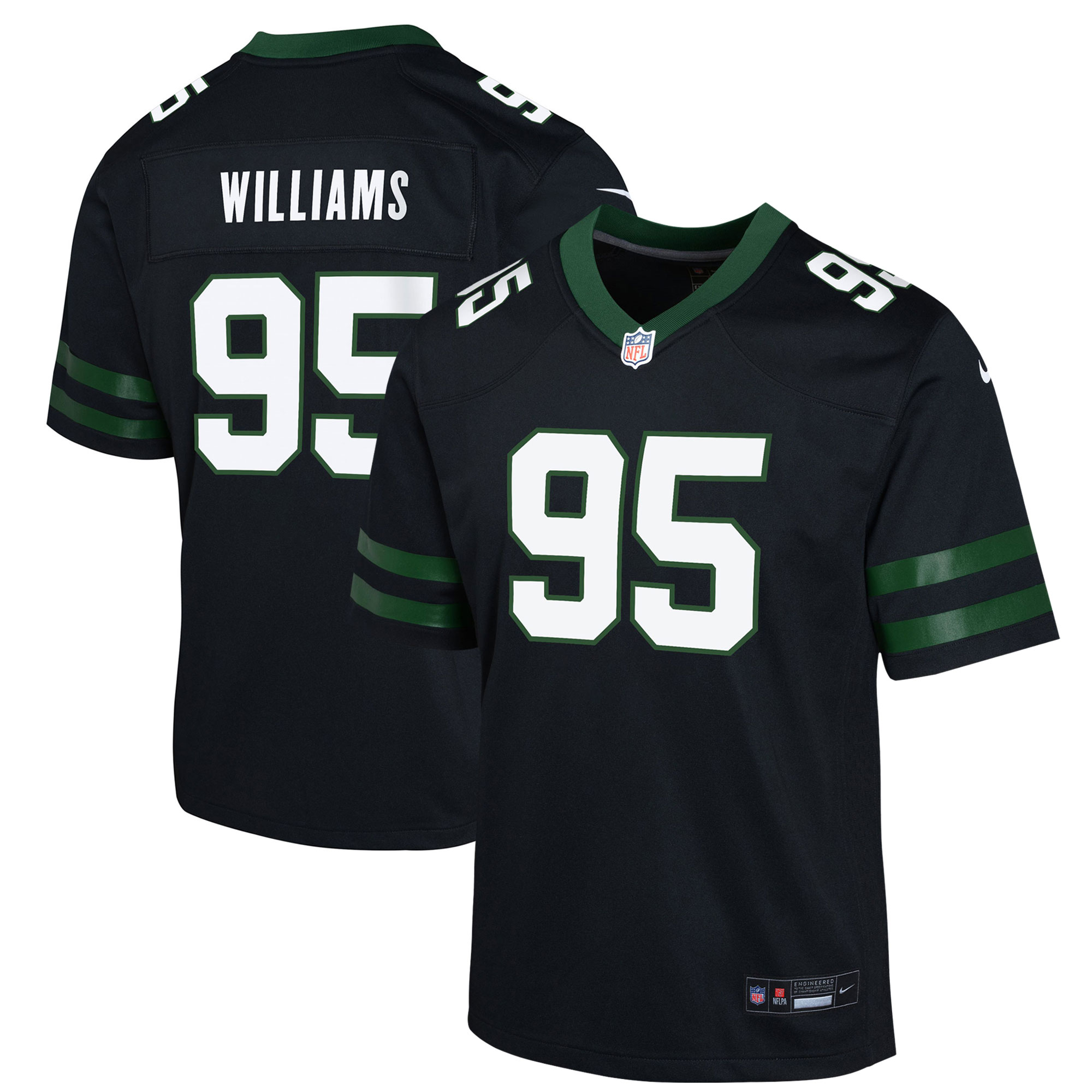 Quinnen Williams New York Jets  Youth Alternate Game Jersey - Legacy Black
