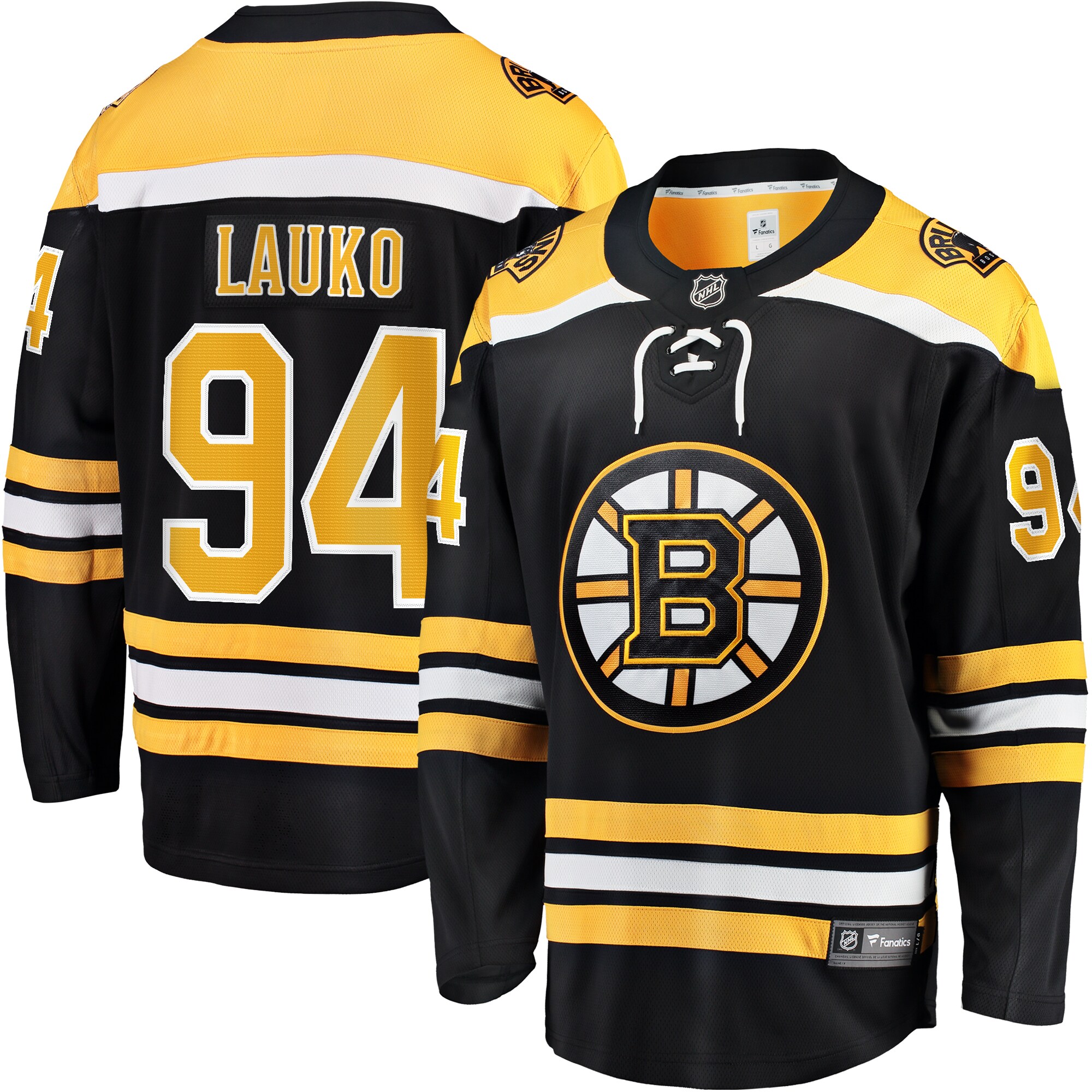 Jakub Lauko Boston Bruins Fanatics Home Premier Breakaway Player Jersey - Black