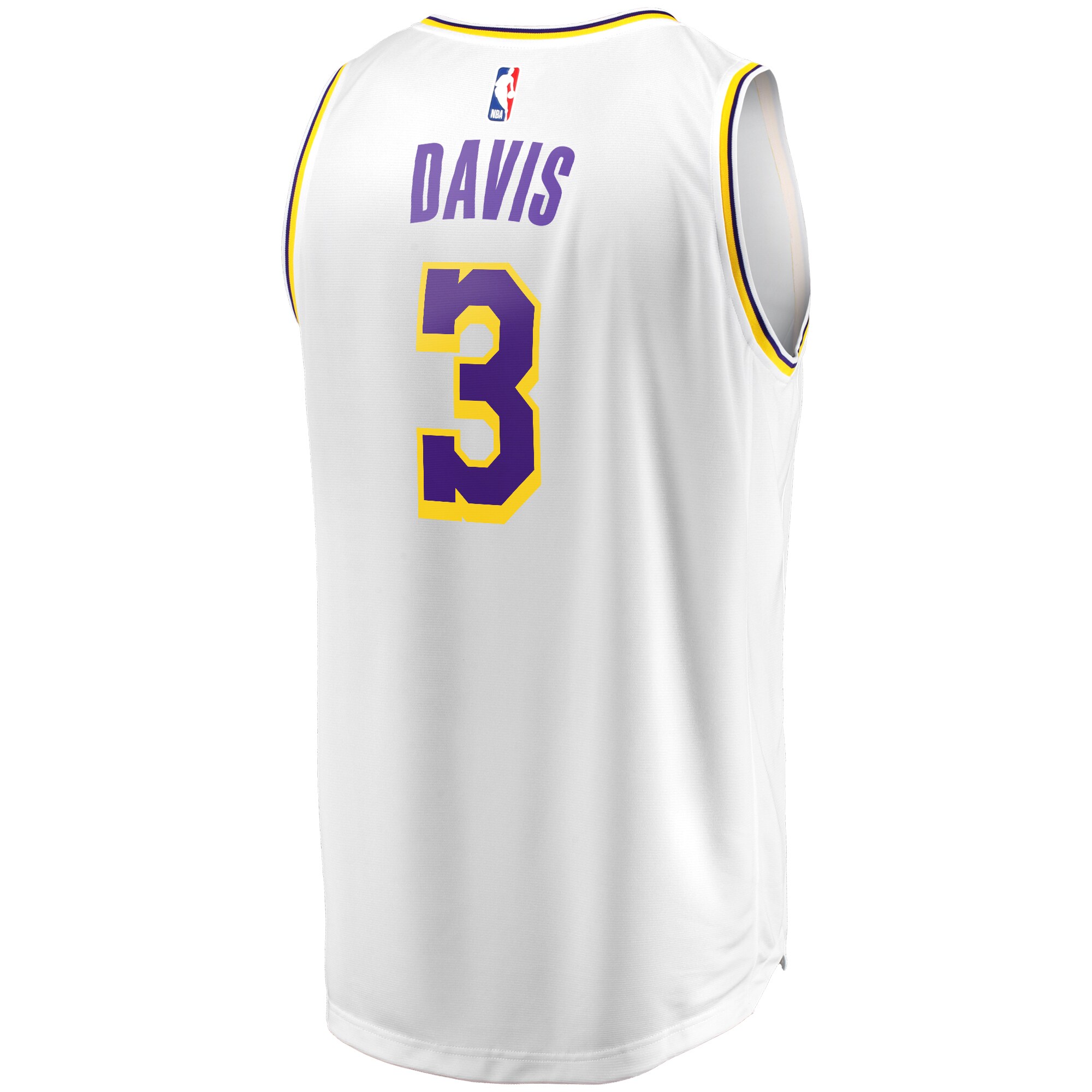 Anthony Davis Los Angeles Lakers Fanatics Fast Break Replica Player Jersey - White - Association Edition