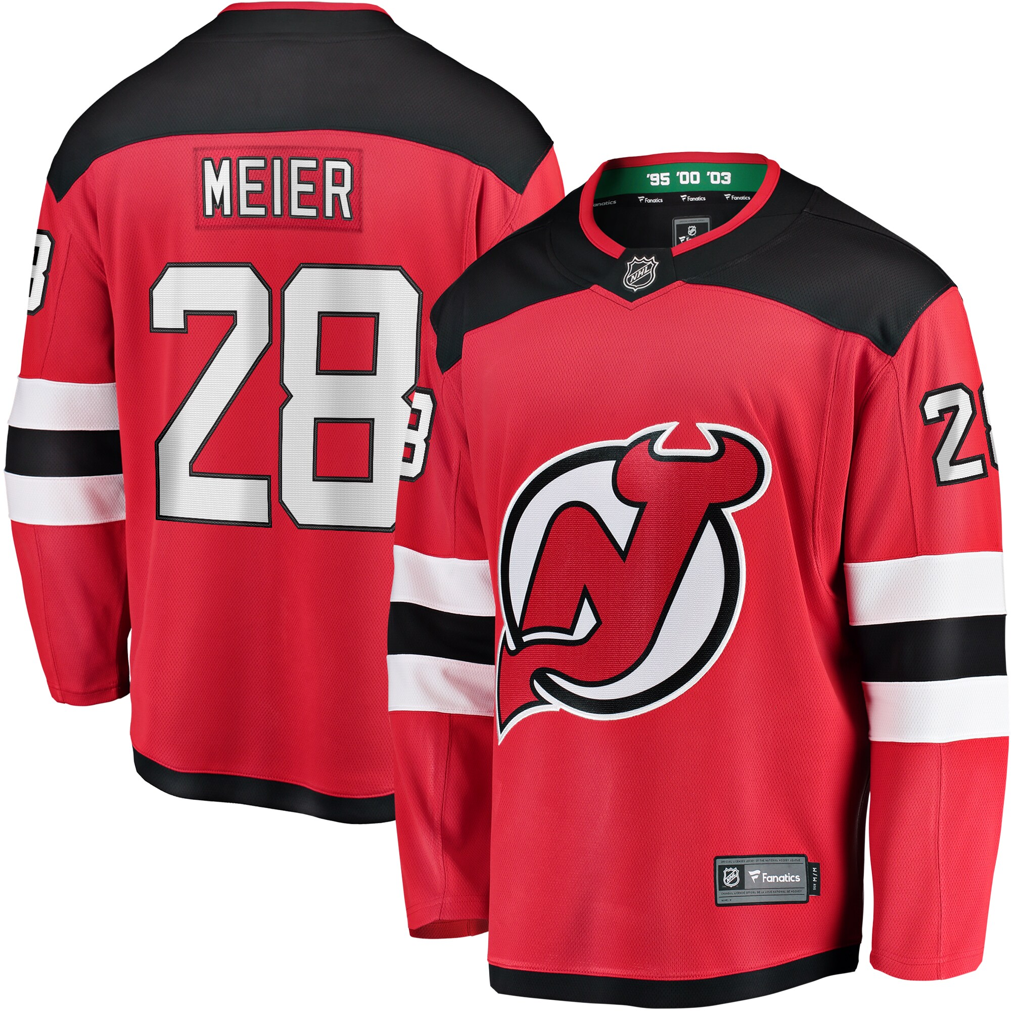 Timo Meier New Jersey Devils Fanatics Home Breakaway Jersey - Red