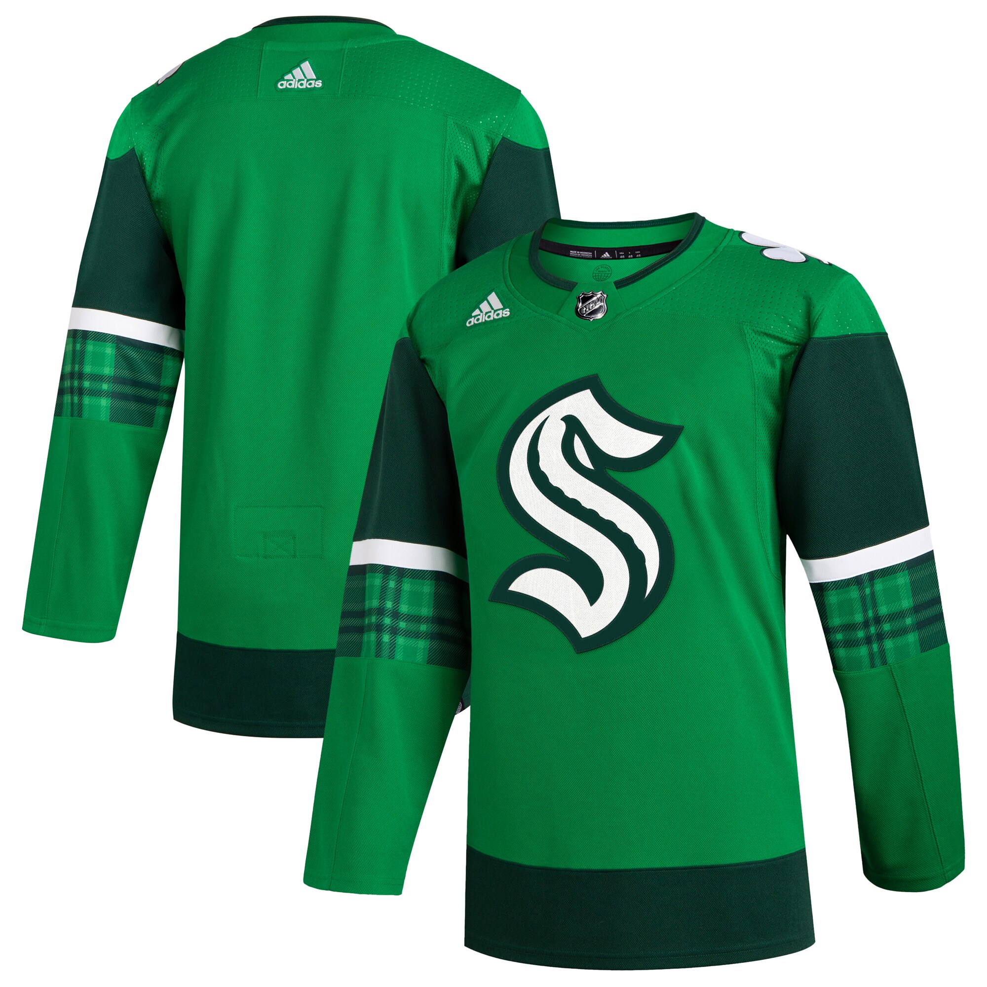 adidas 2023 St. Patrick's Day Primegreen Authentic Jersey - Kelly Green