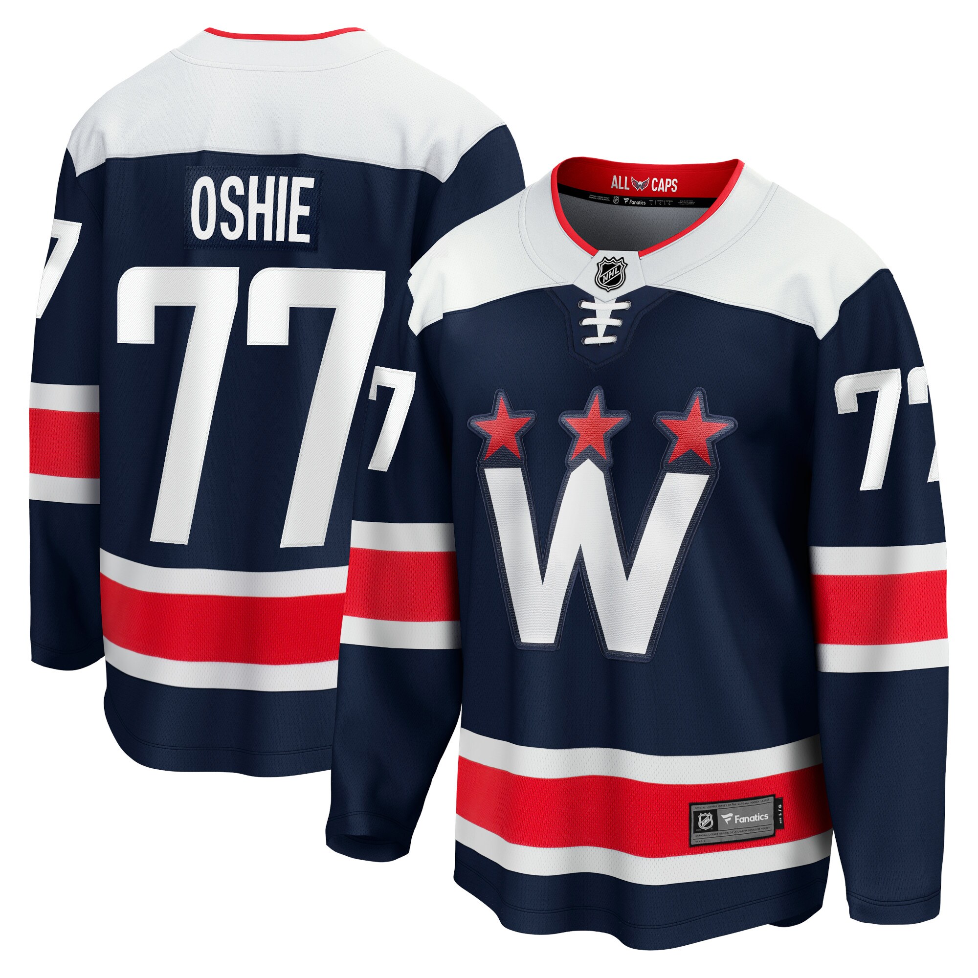 TJ Oshie Washington Capitals Fanatics Alternate Premier Breakaway Player Jersey - Navy