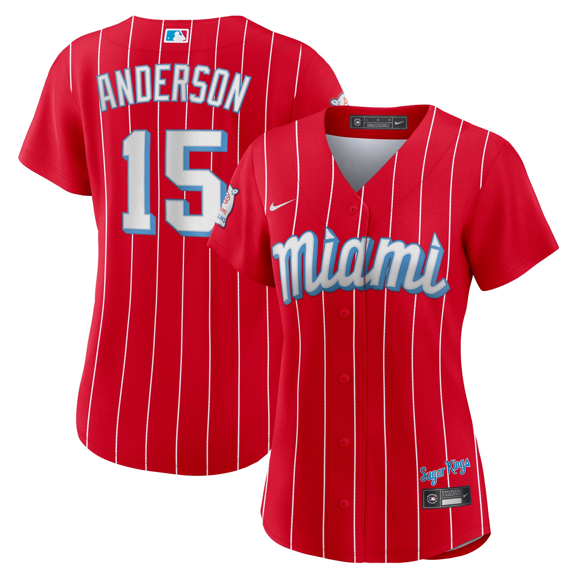 Brian Anderson Miami Marlins  Women's City Connect Replica Player Jersey - Red