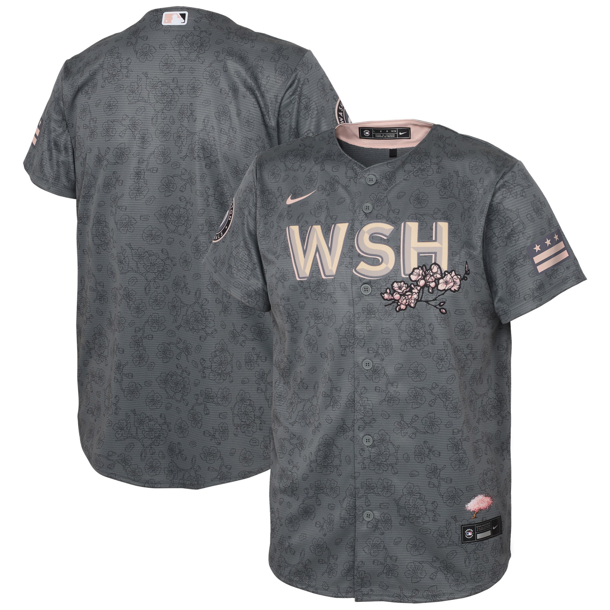 Washington Nationals  Youth City Connect Replica Jersey - Gray