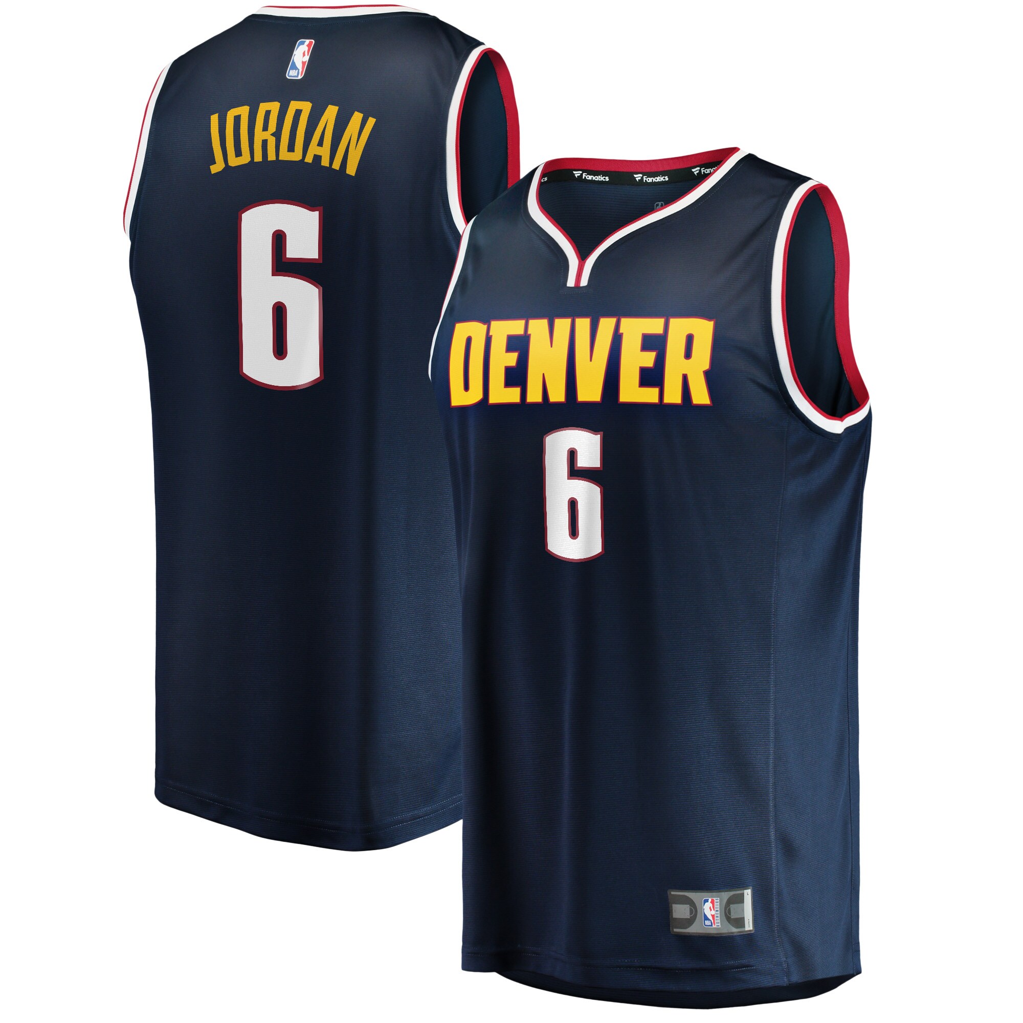 DeAndre Jordan Denver Nuggets Fanatics Fast Break Player Jersey - Icon Edition - Navy