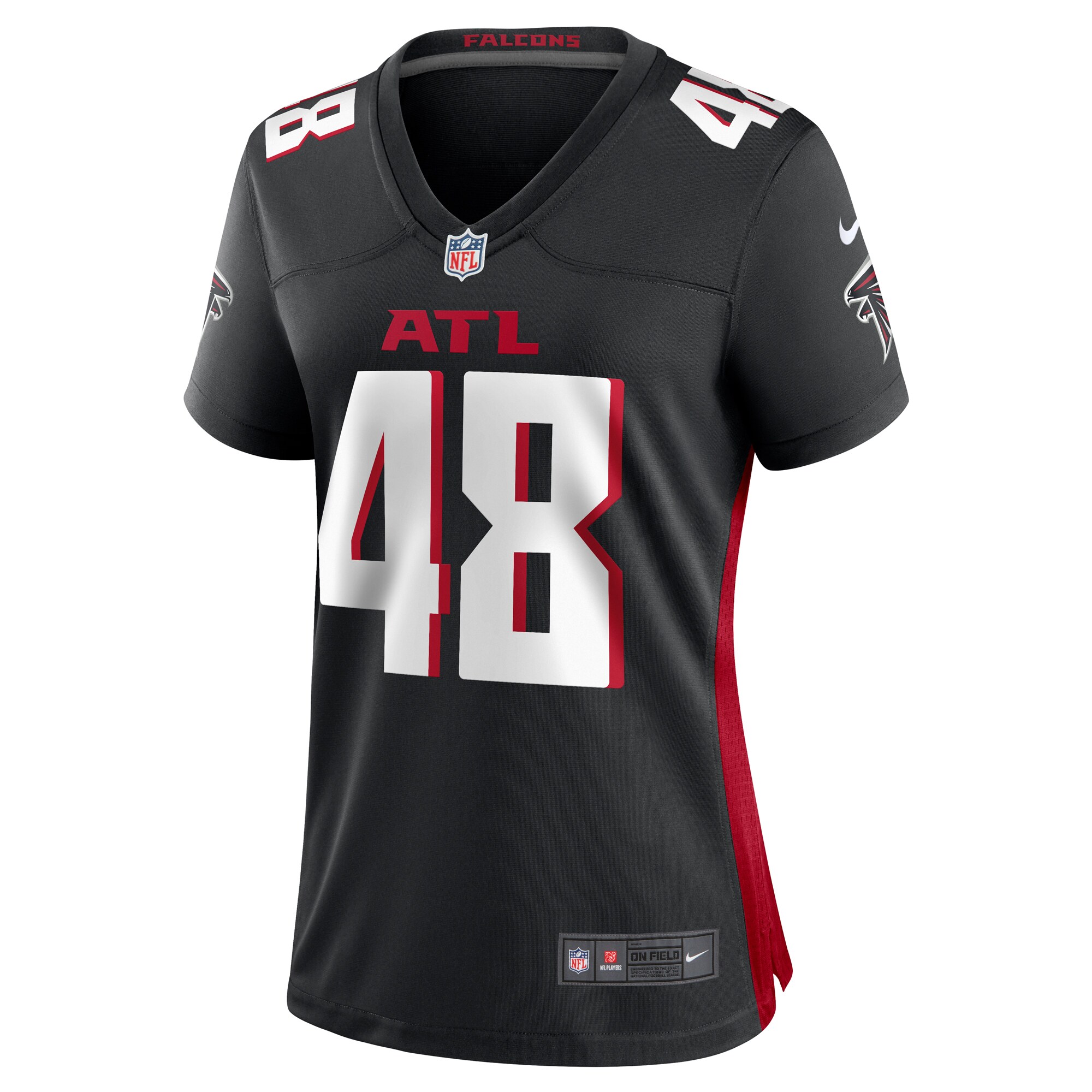 Bud Dupree Atlanta Falcons  Women's Game Player Jersey - Black