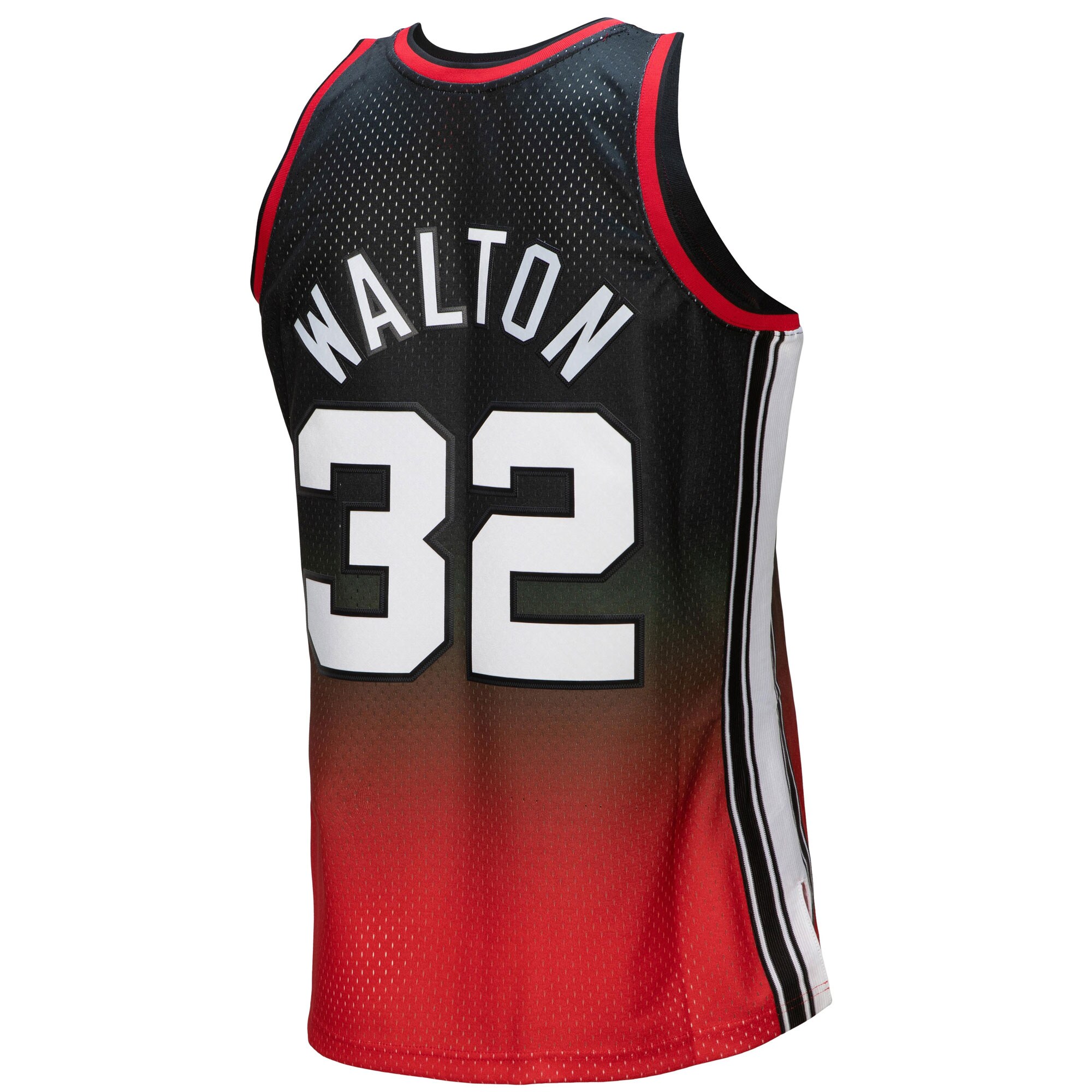Bill Walton Portland Trail Blazers Mitchell & Ness 1976\/77 Hardwood Classics Fadeaway Swingman Player Jersey - Red\/Black