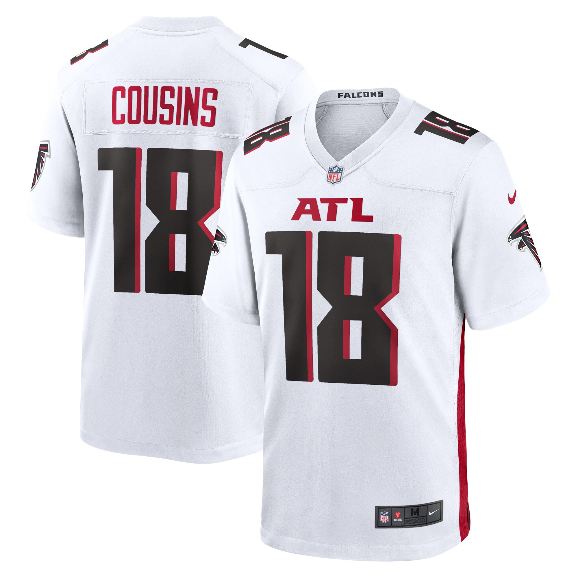 Kirk Cousins Atlanta Falcons  Game Player Jersey - White