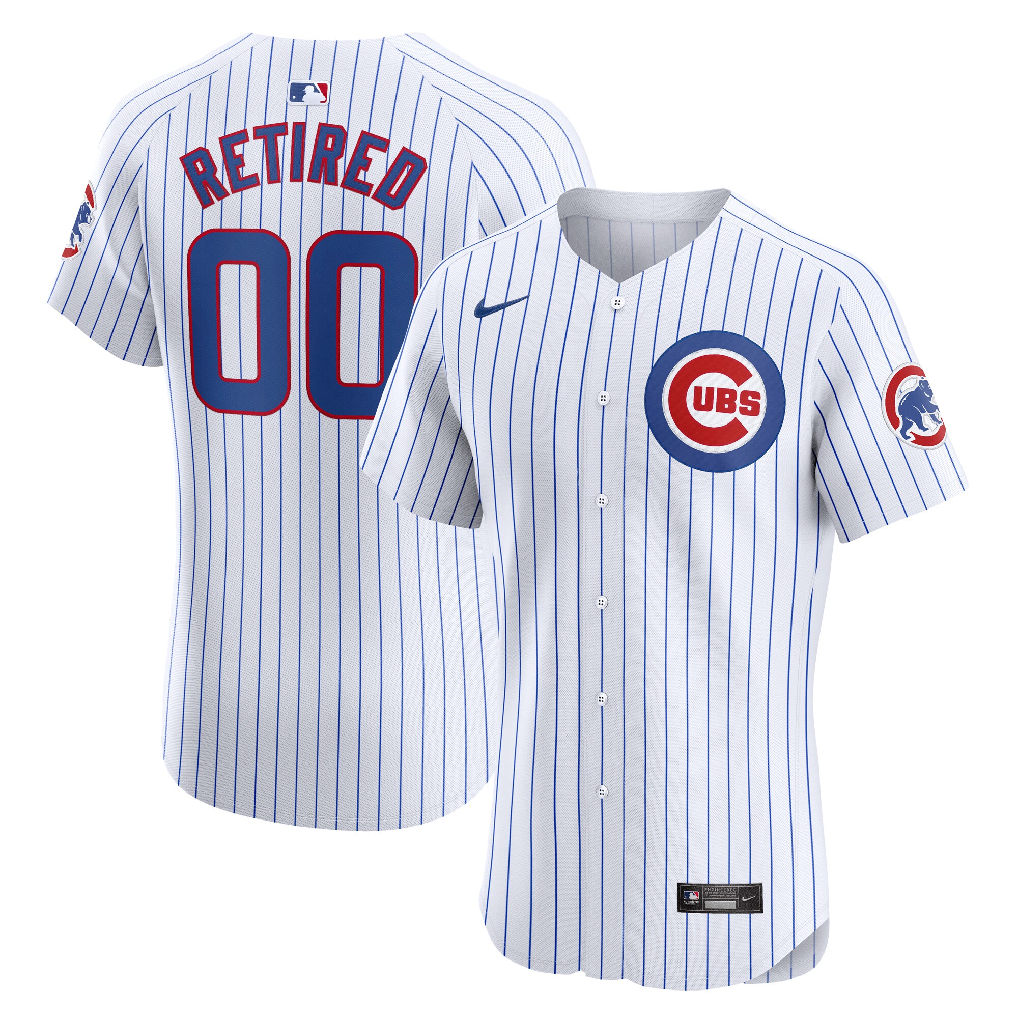 Chicago Cubs  Home Elite Pick-A-Player Retired Roster Jersey - White