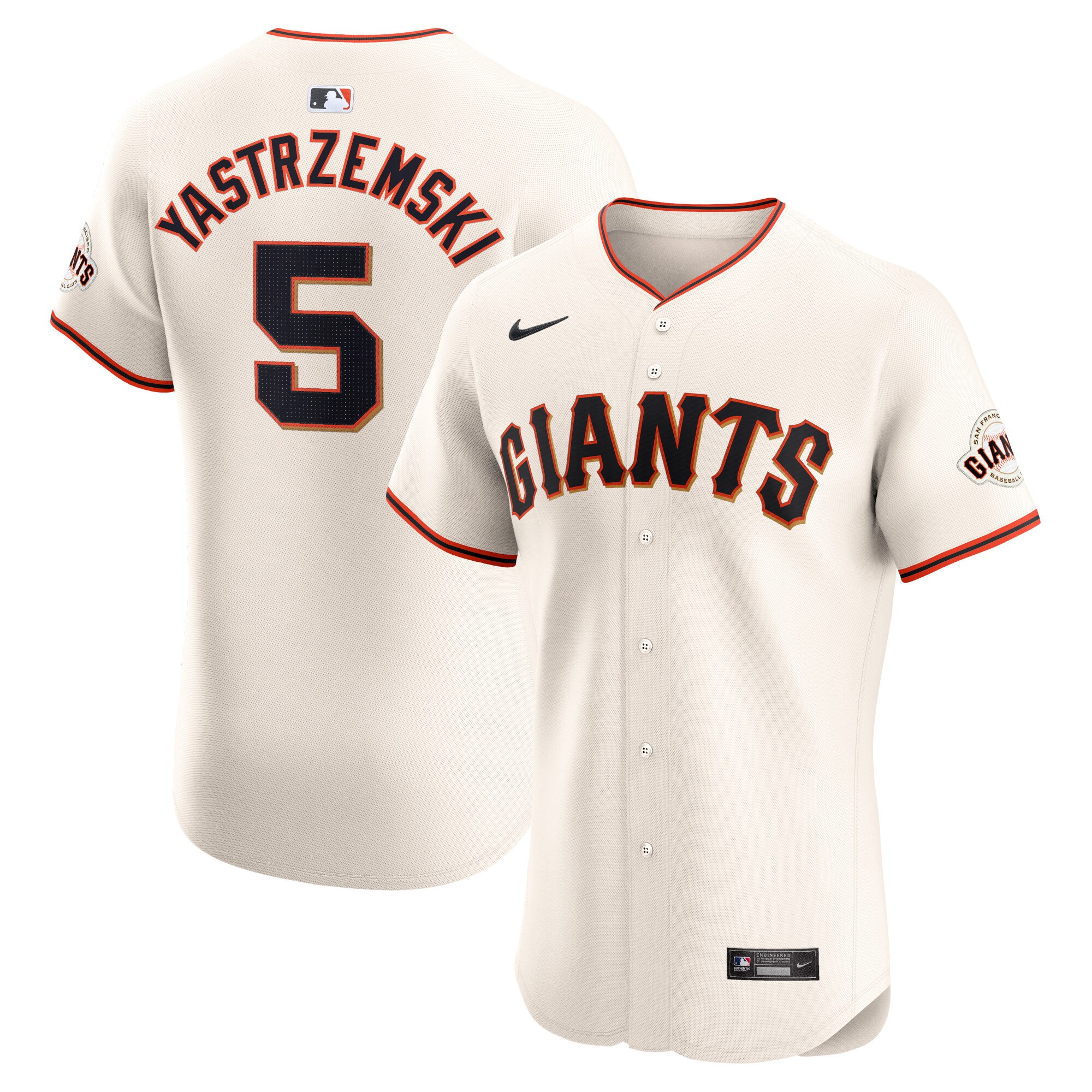 Mike Yastrzemski San Francisco Giants  Home Elite Player Jersey - Cream