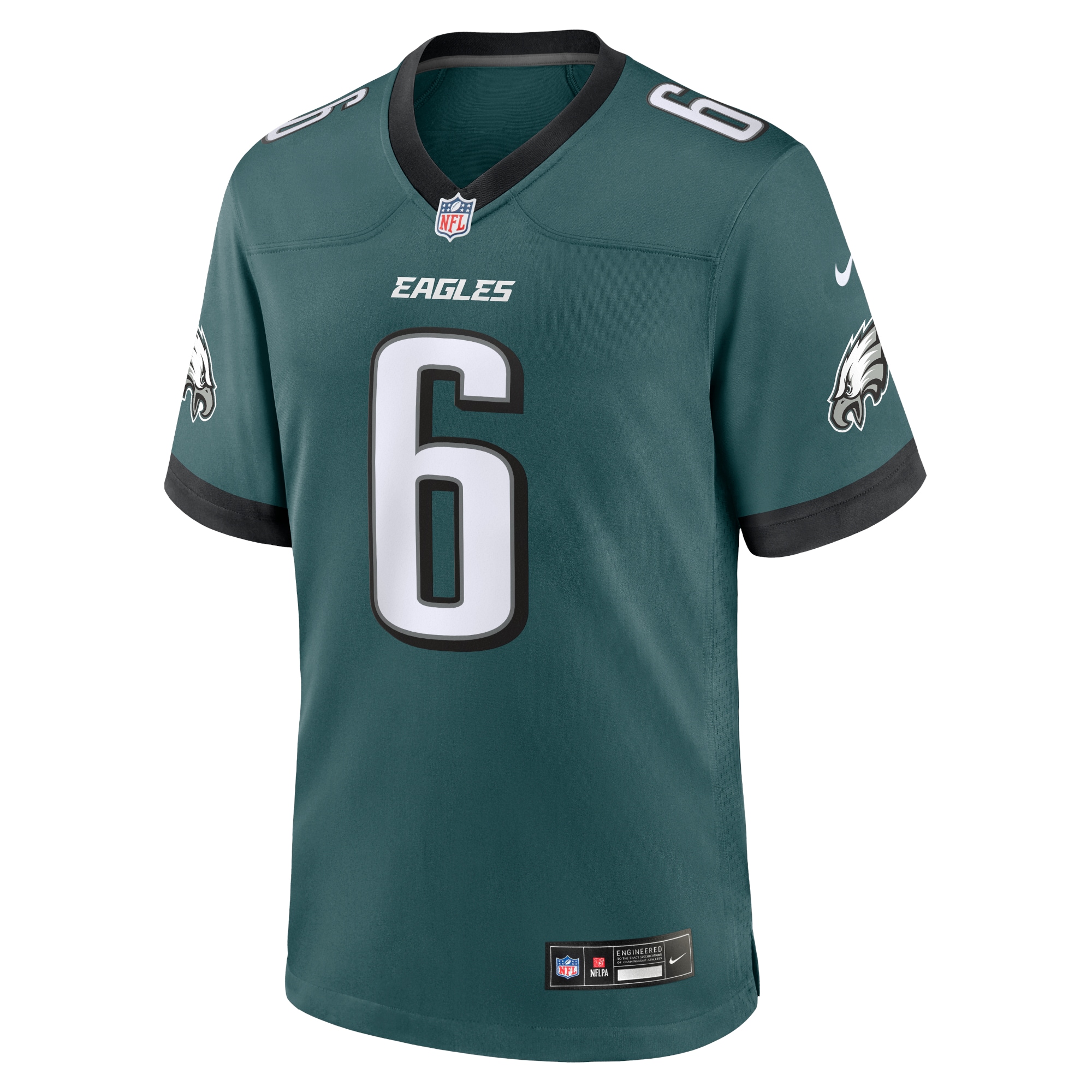 DeVonta Smith Philadelphia Eagles  Team Game Jersey - Midnight Green