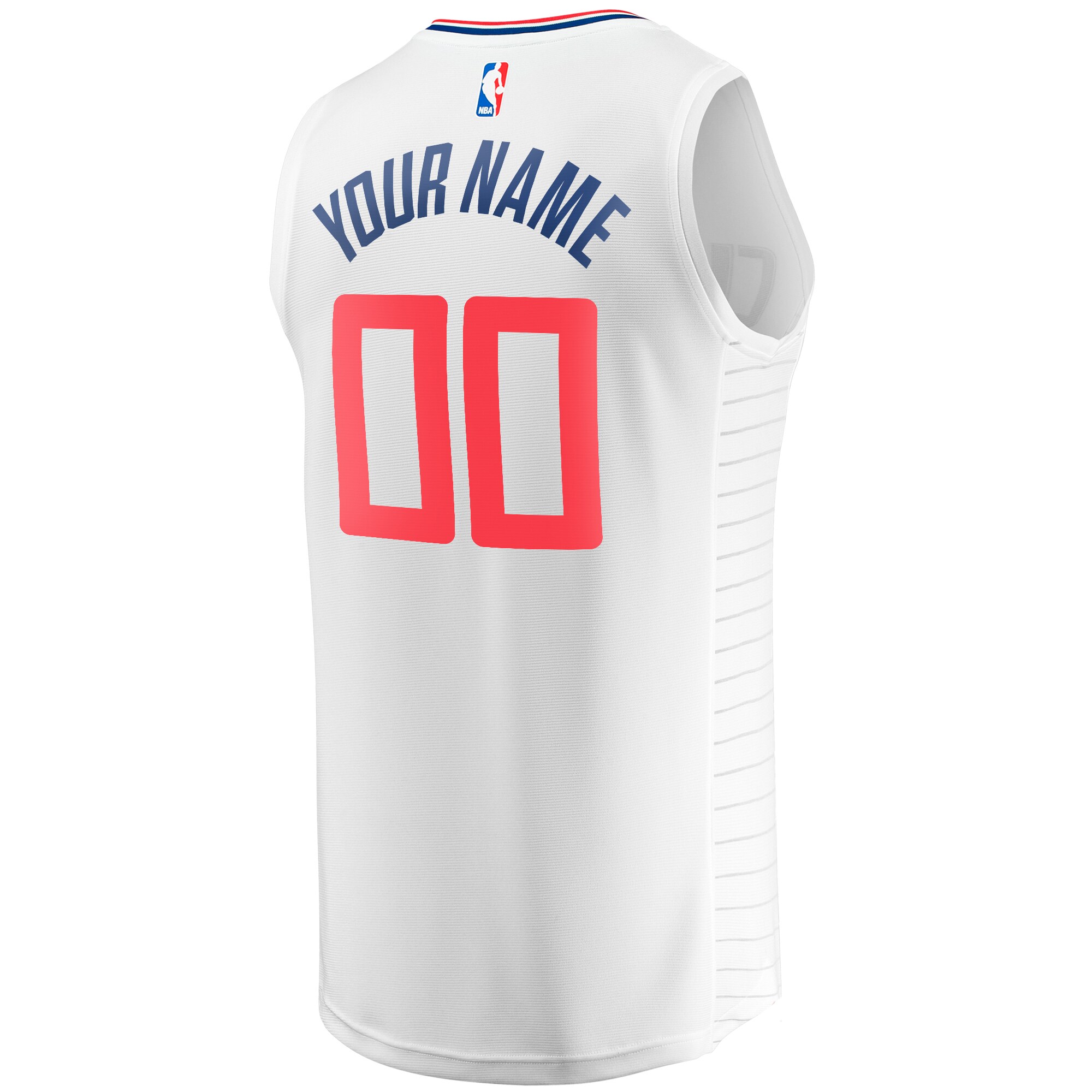 LA Clippers Fanatics Fast Break Custom Replica Jersey - Association Edition - White