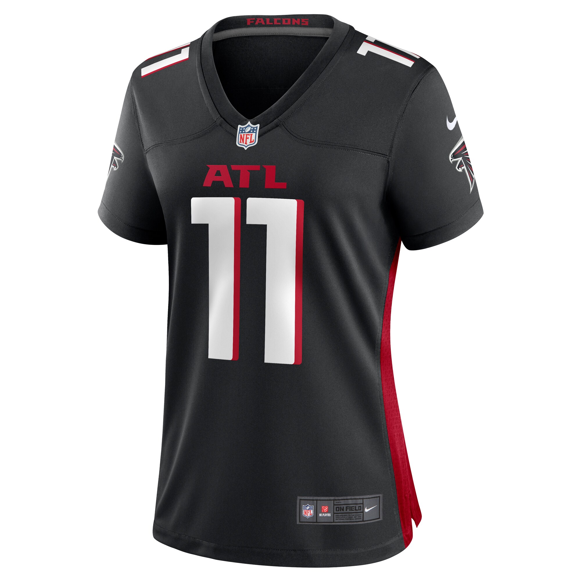 Logan Woodside Atlanta Falcons  Women's Team Game Jersey -  Black