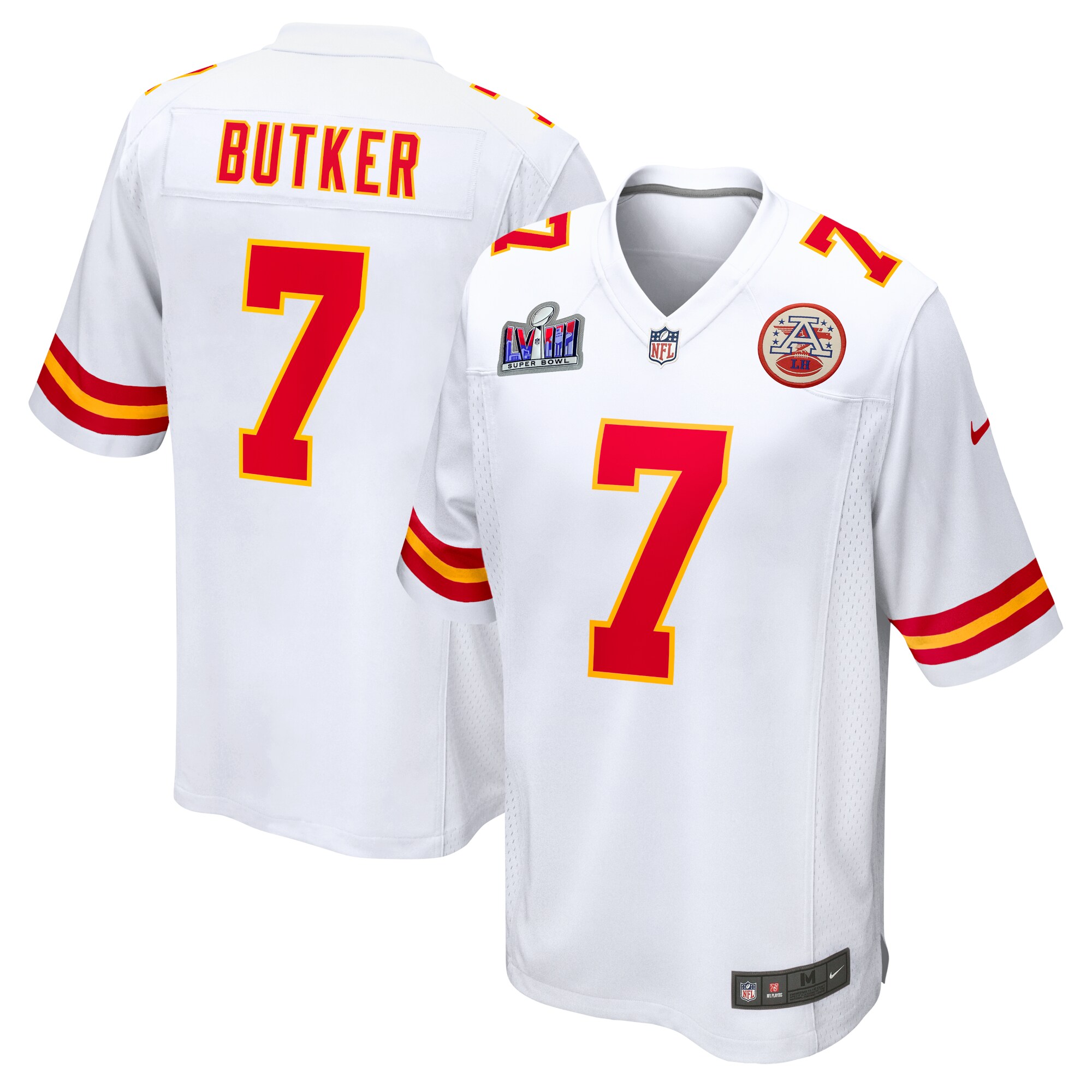 Harrison Butker Kansas City Chiefs  Super Bowl LVIII Game Jersey - White