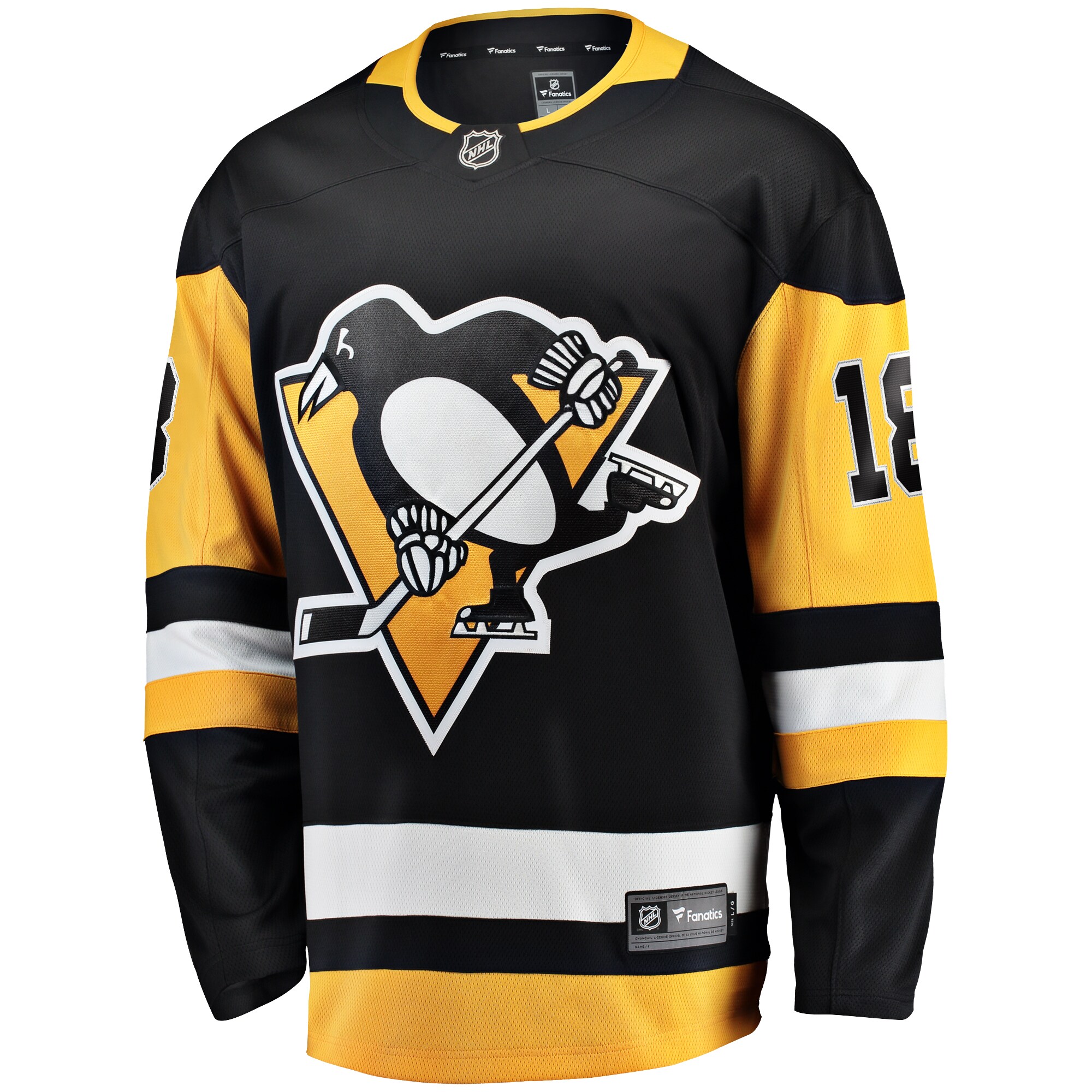Andreas Johnsson Pittsburgh Penguins Fanatics Home Breakaway Jersey - Black