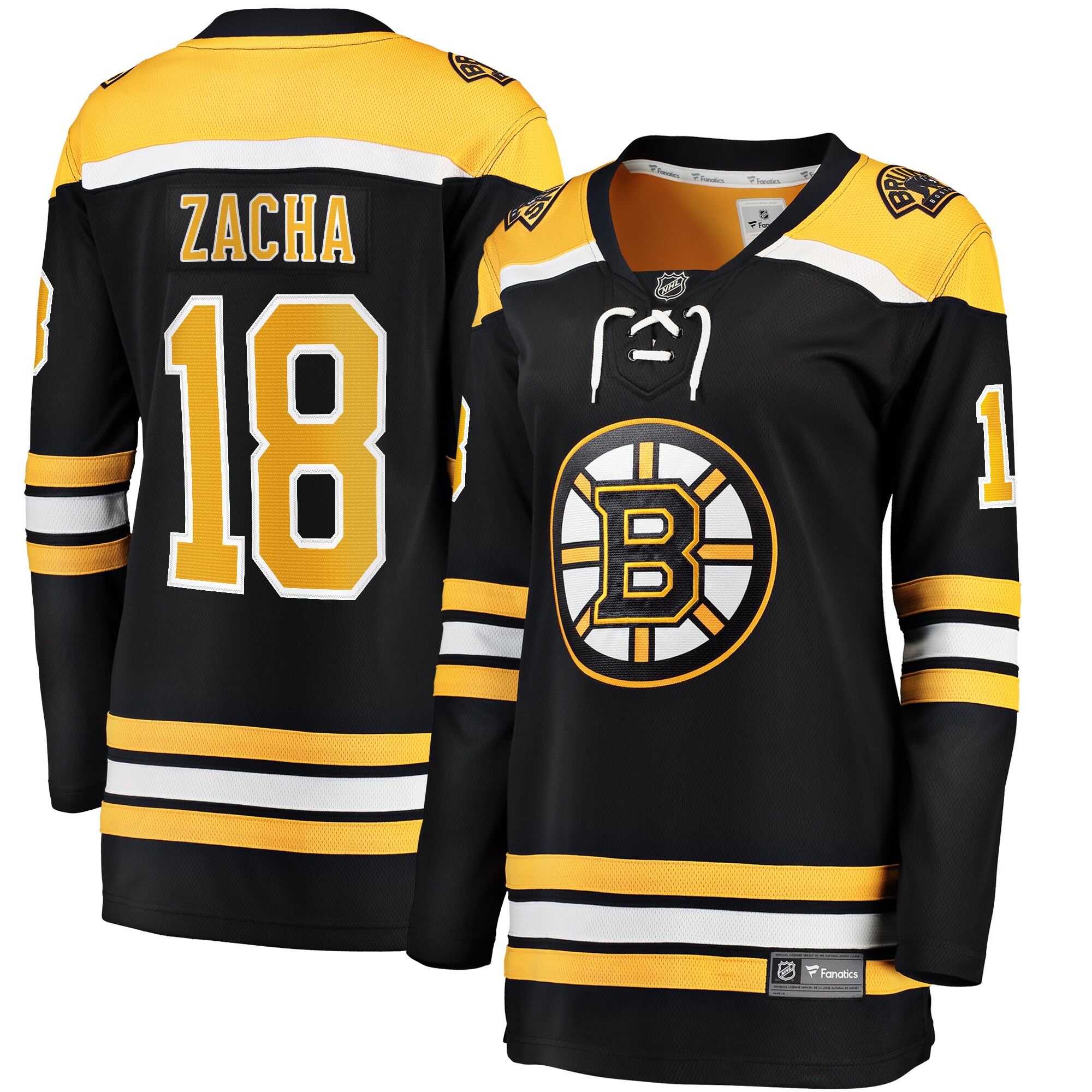 Pavel Zacha Boston Bruins Fanatics Women's Home Breakaway Player Jersey - Black