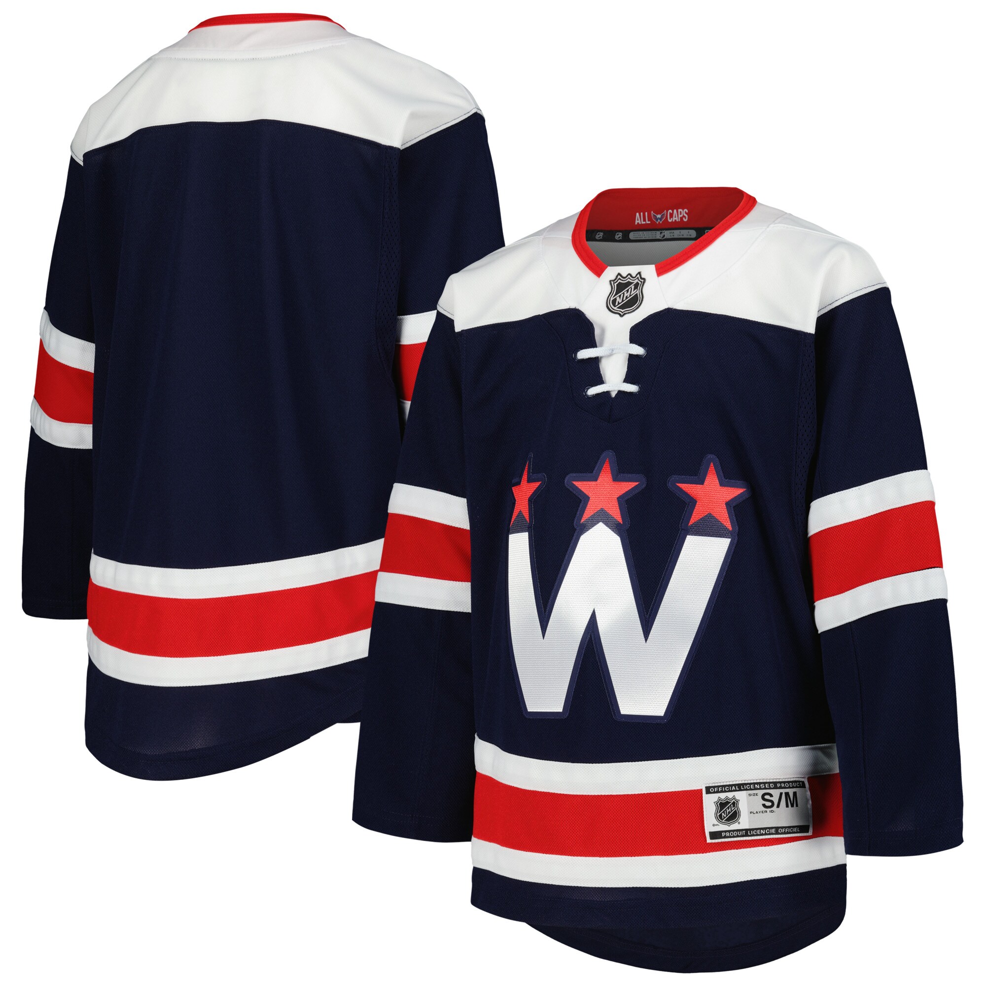 Washington Capitals Youth 2020\/21 Alternate Premier Jerseys - Navy