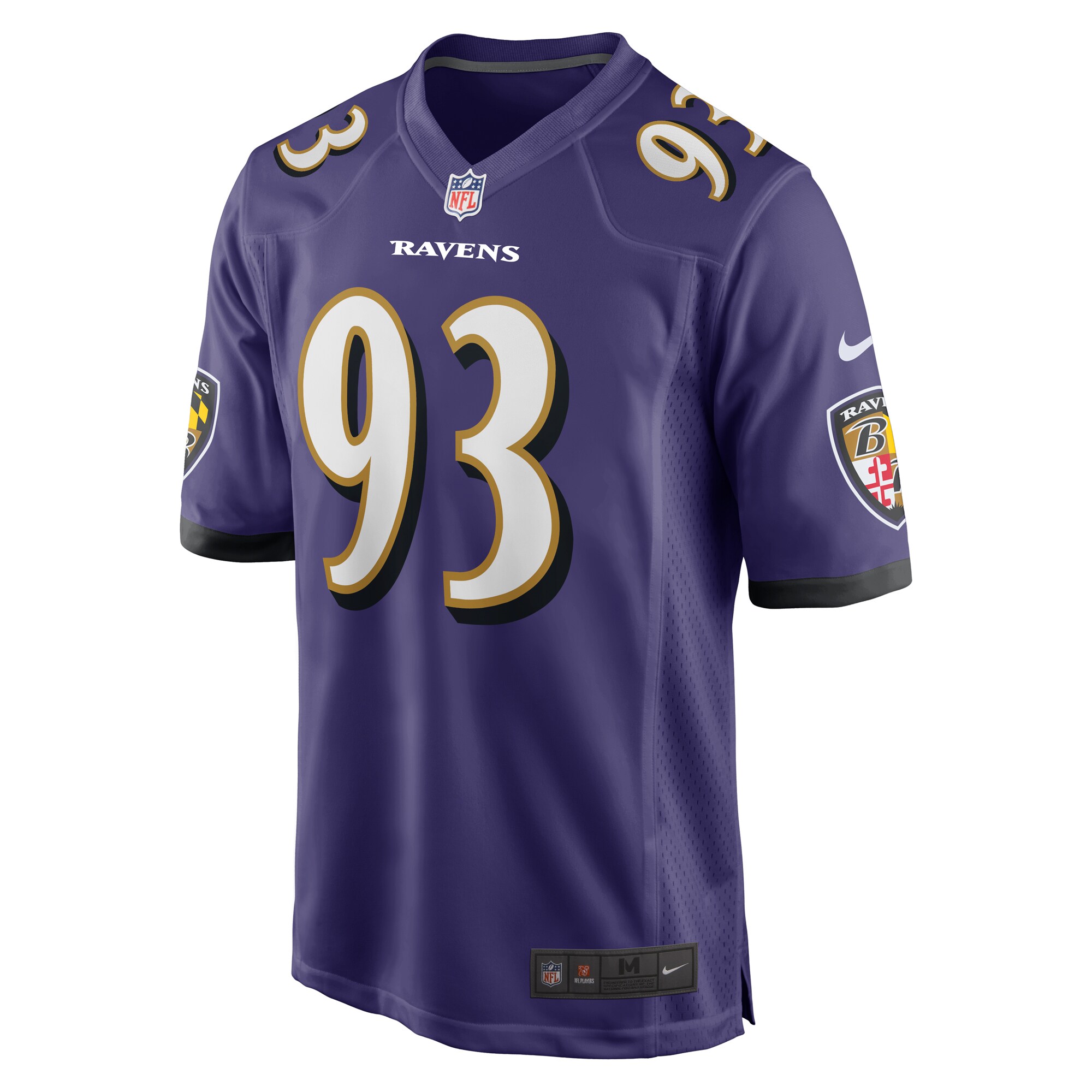 Bravvion Roy Baltimore Ravens   Game Jersey -  Purple