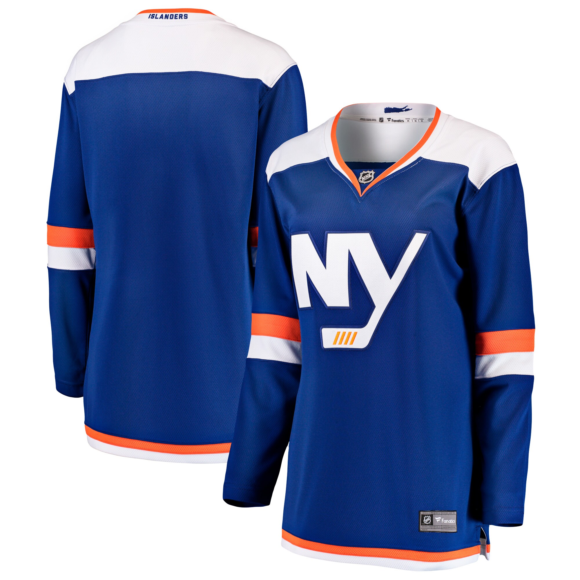 New York Islanders Fanatics Women's Alternate Breakaway Blank Jersey - Blue