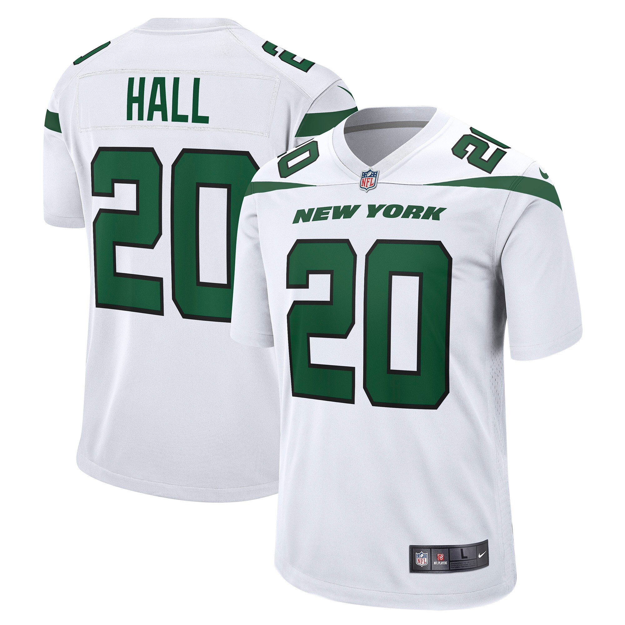 Breece Hall New York Jets  Away Game Player Jersey - White