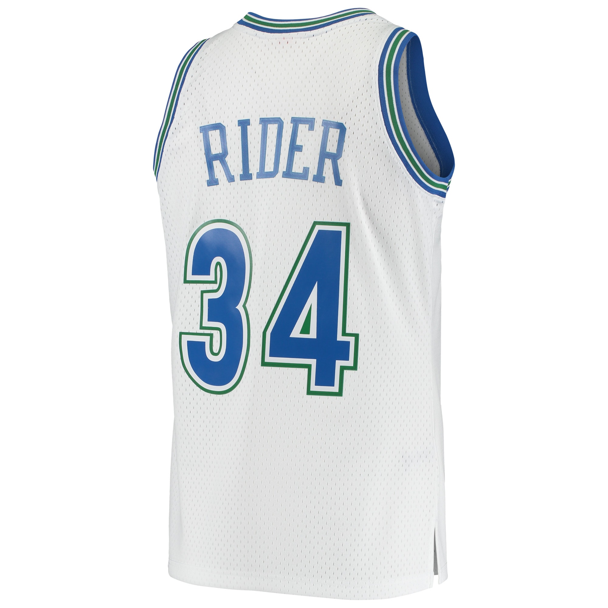 Isaiah Rider Minnesota Timberwolves Mitchell & Ness 1995\/96 Hardwood Classics Swingman Jersey - White