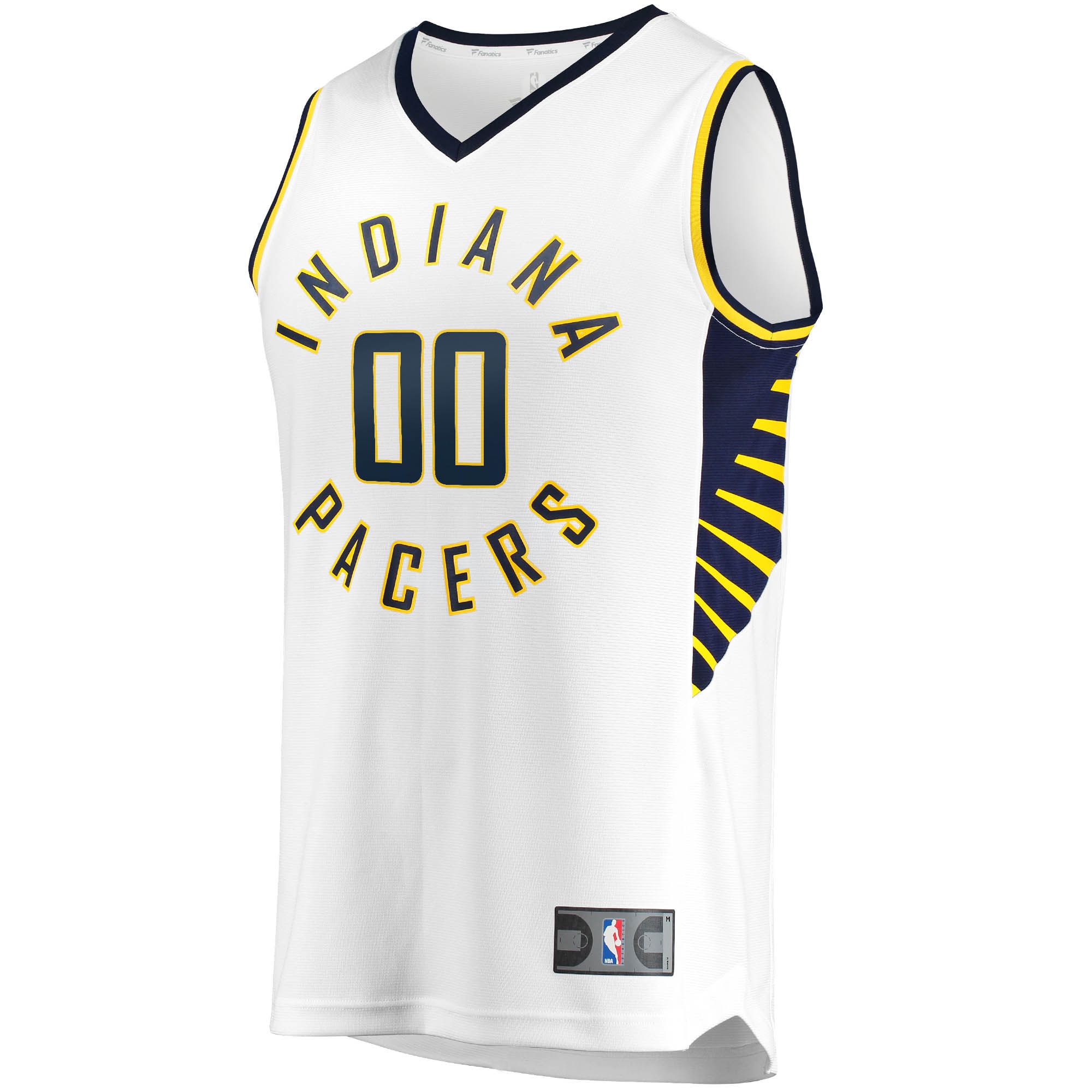 Indiana Pacers Fanatics Youth Fast Break Custom Replica Jersey White - Association Edition