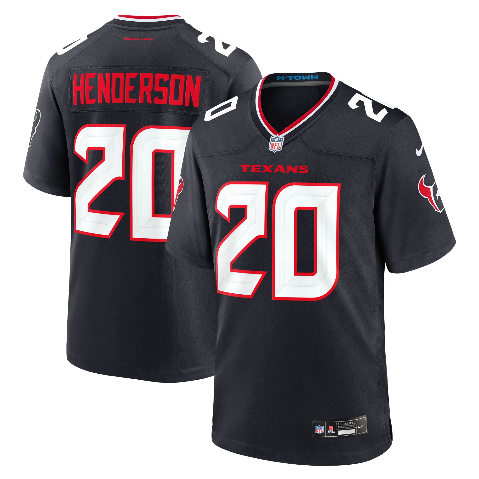 C.J. Henderson Houston Texans  Team Game Jersey -  Navy