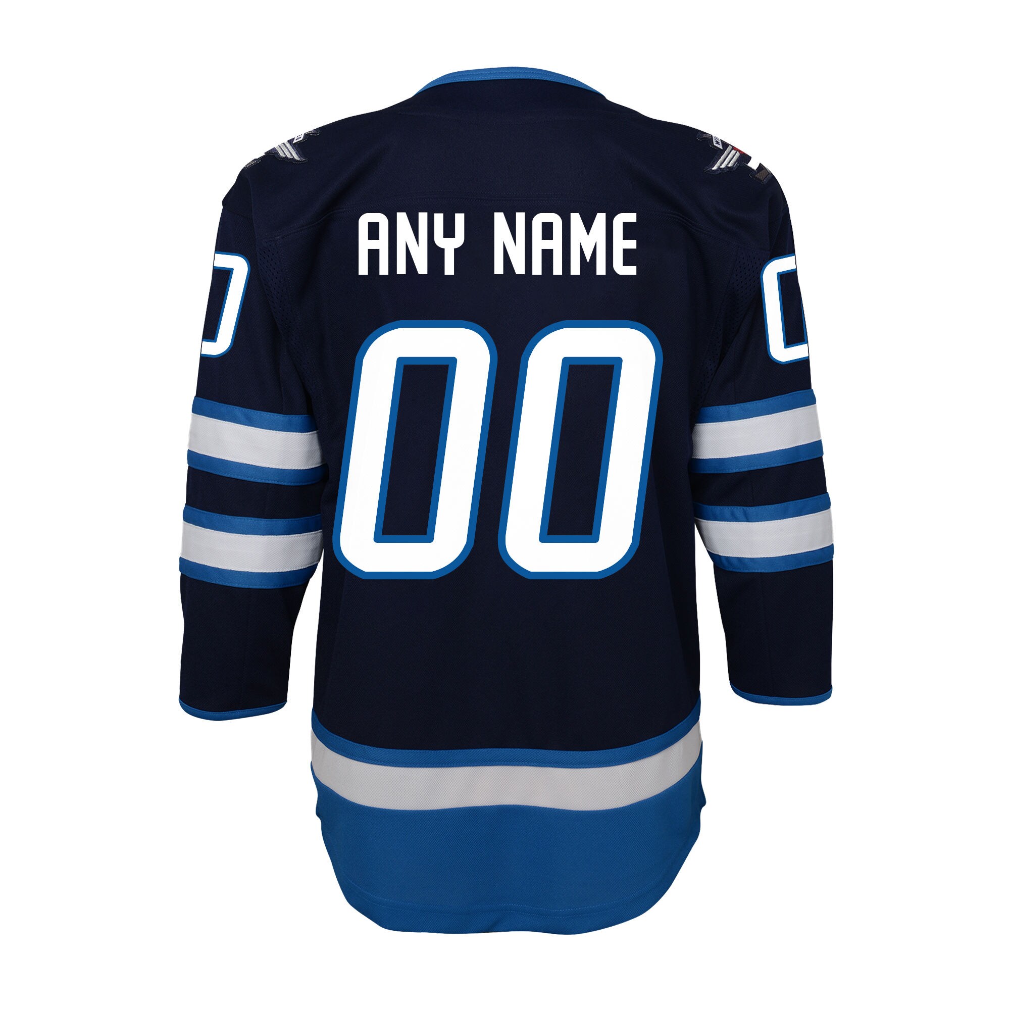Winnipeg Jets Youth Home Premier Custom Jersey - Navy