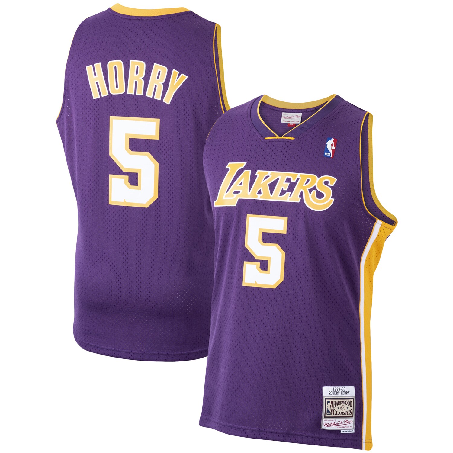 Robert Horry Los Angeles Lakers Mitchell & Ness 1999\/00 Hardwood Classics Swingman Jersey - Purple