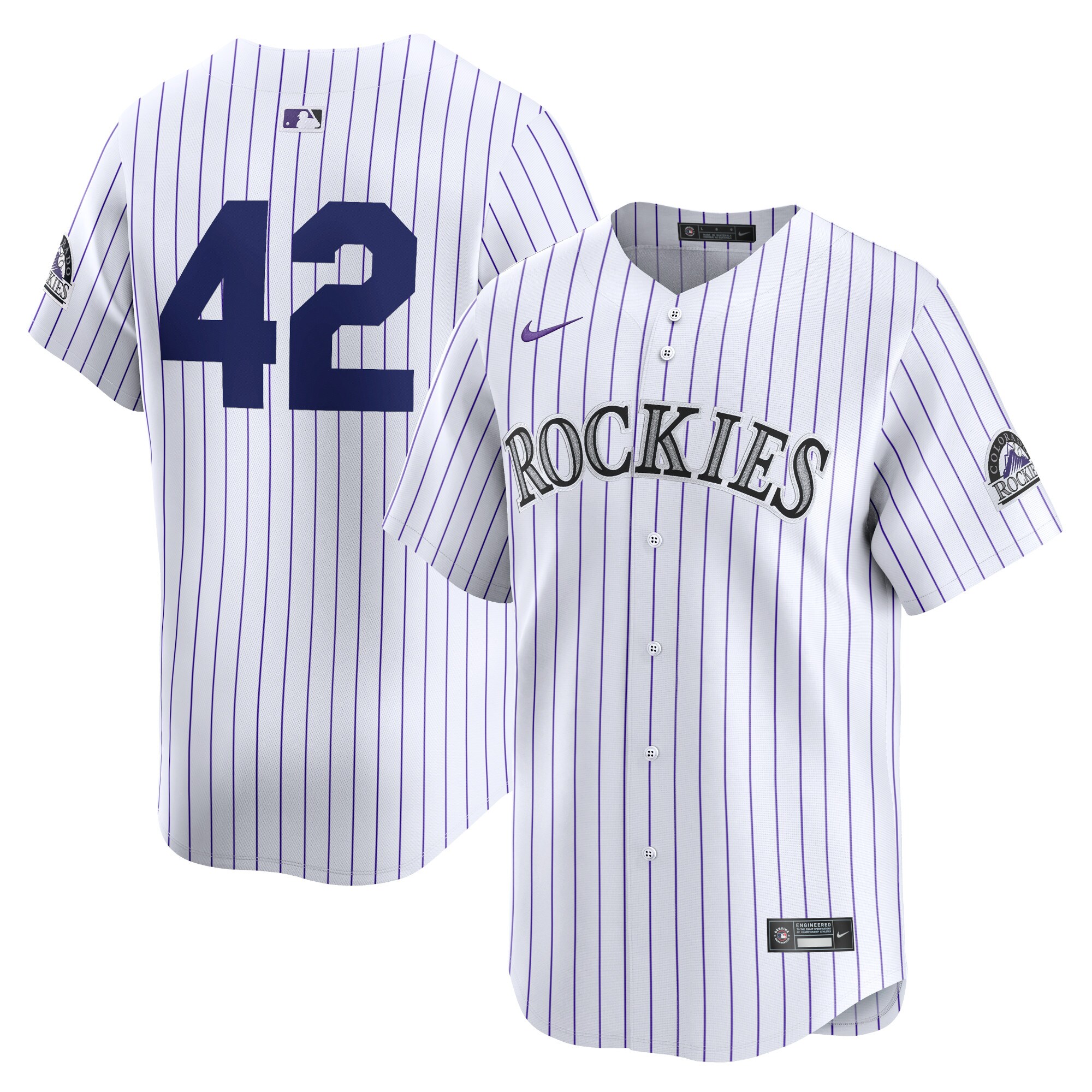 Colorado Rockies  2024 Jackie Robinson Day Home Limited Jersey\u00c2\u00a0\u00e2\u20ac\u201c White