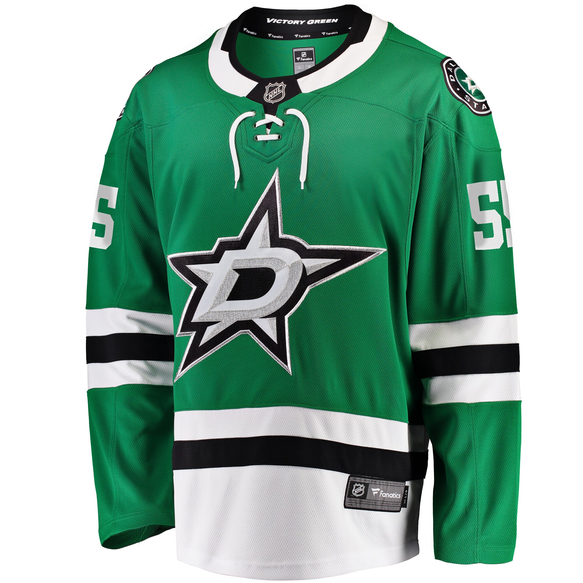 Thomas Harley Dallas Stars Fanatics Home Premier Breakaway Player Jersey - Kelly Green