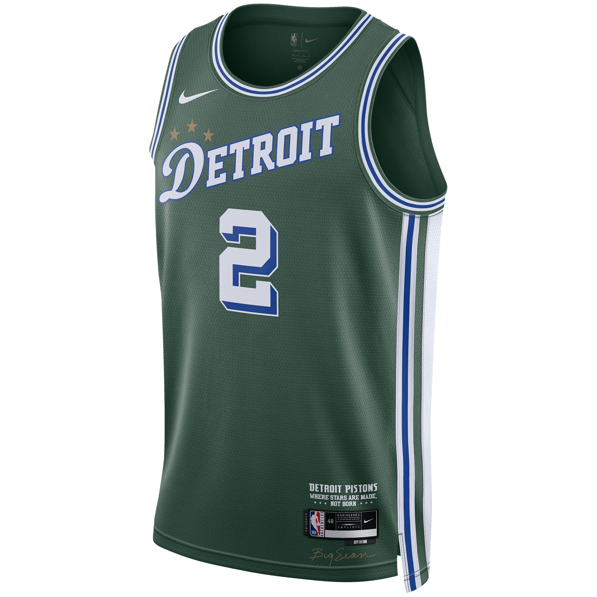 Cade Cunningham Detroit Pistons  Unisex 2022\/23 Swingman Jersey - City Edition - Green