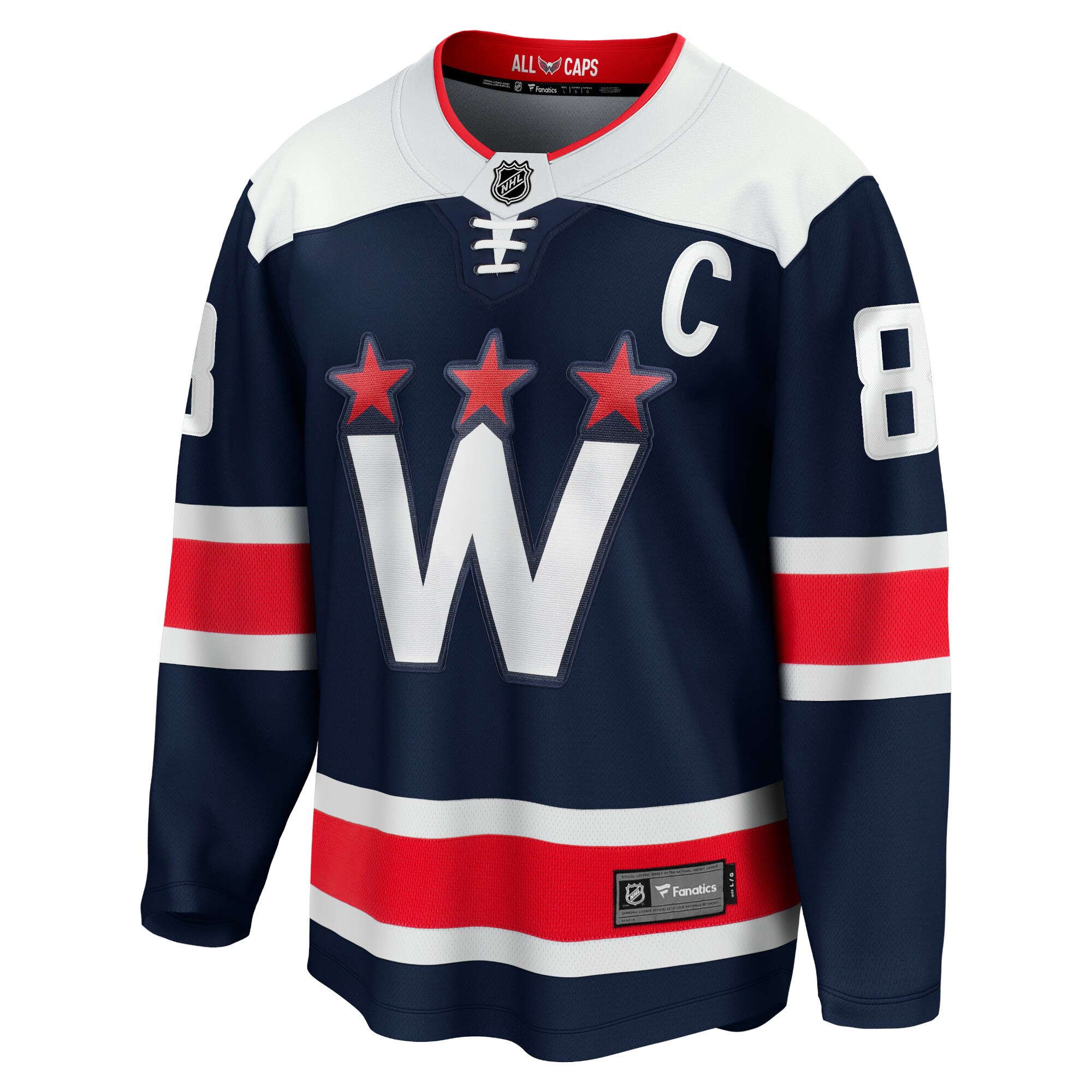 Alexander Ovechkin Washington Capitals Fanatics Alternate Premier Breakaway Player Jersey - Navy