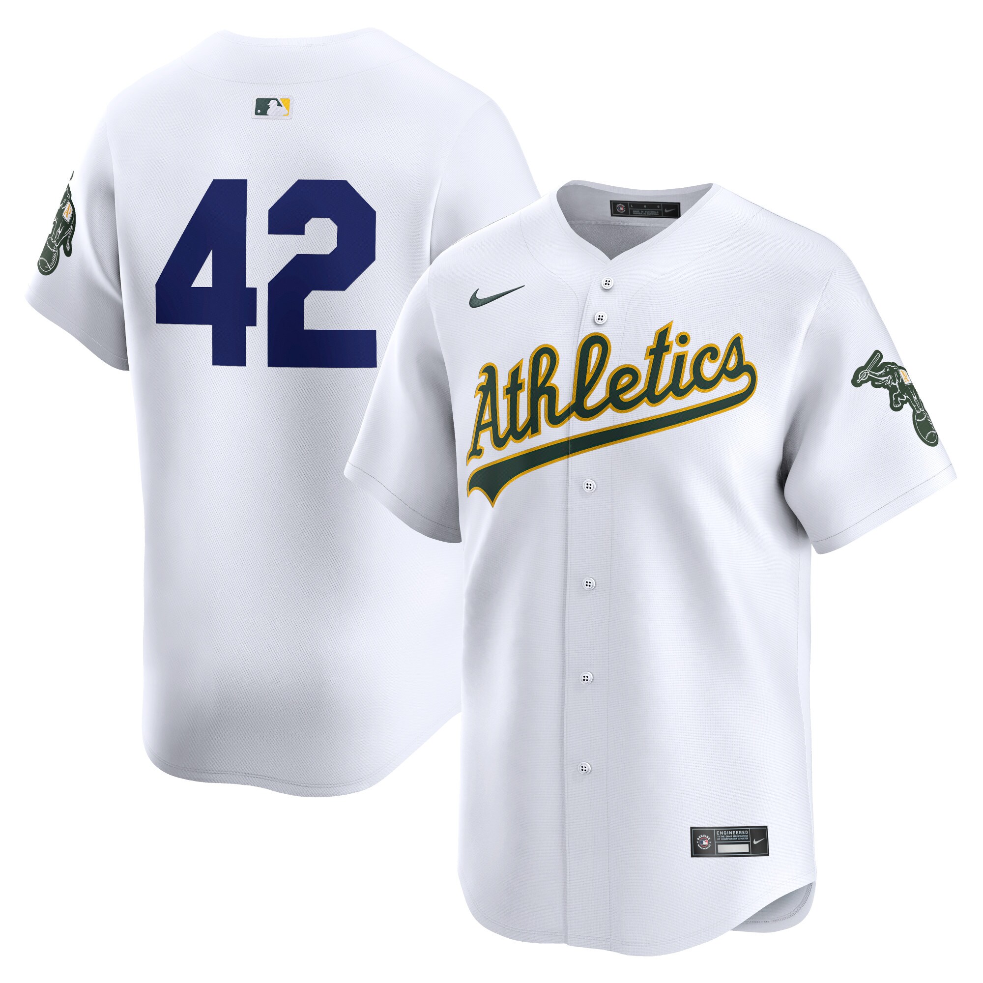 Oakland Athletics  2024 Jackie Robinson Day Home Limited Jersey\u00c2\u00a0\u00e2\u20ac\u201c White