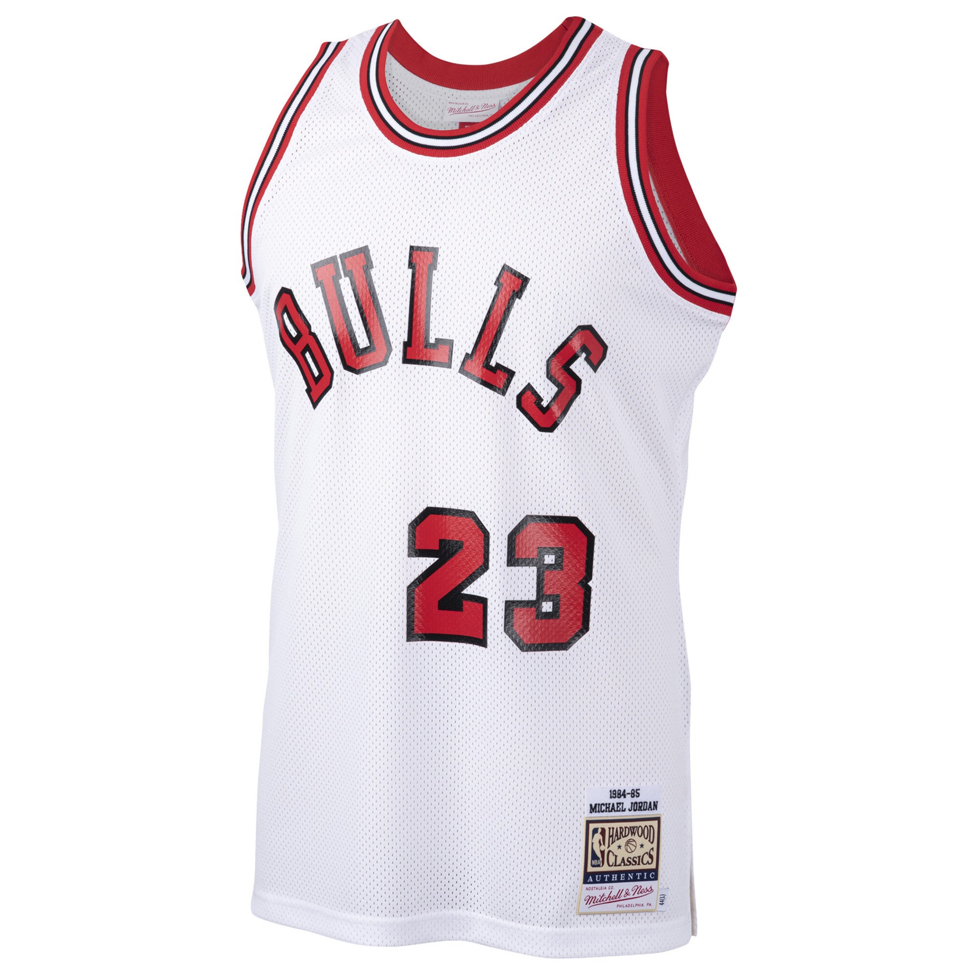 Michael Jordan Chicago Bulls Mitchell & Ness 1984\/85 Hardwood Classics Rookie Authentic Jersey - White
