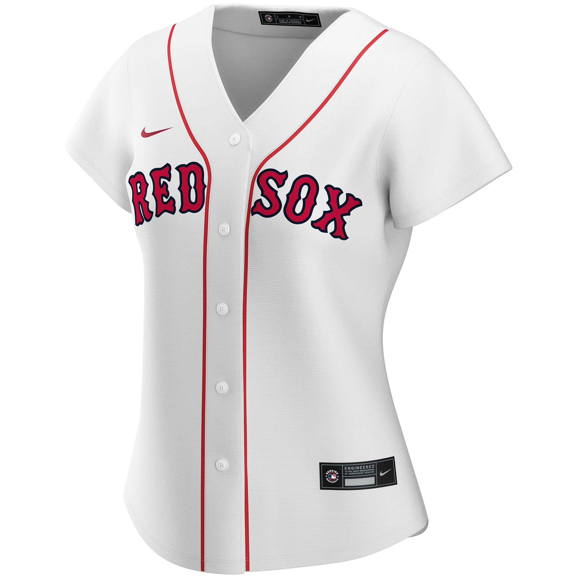 Boston Red Sox  Women's Home Replica Custom Jersey - White