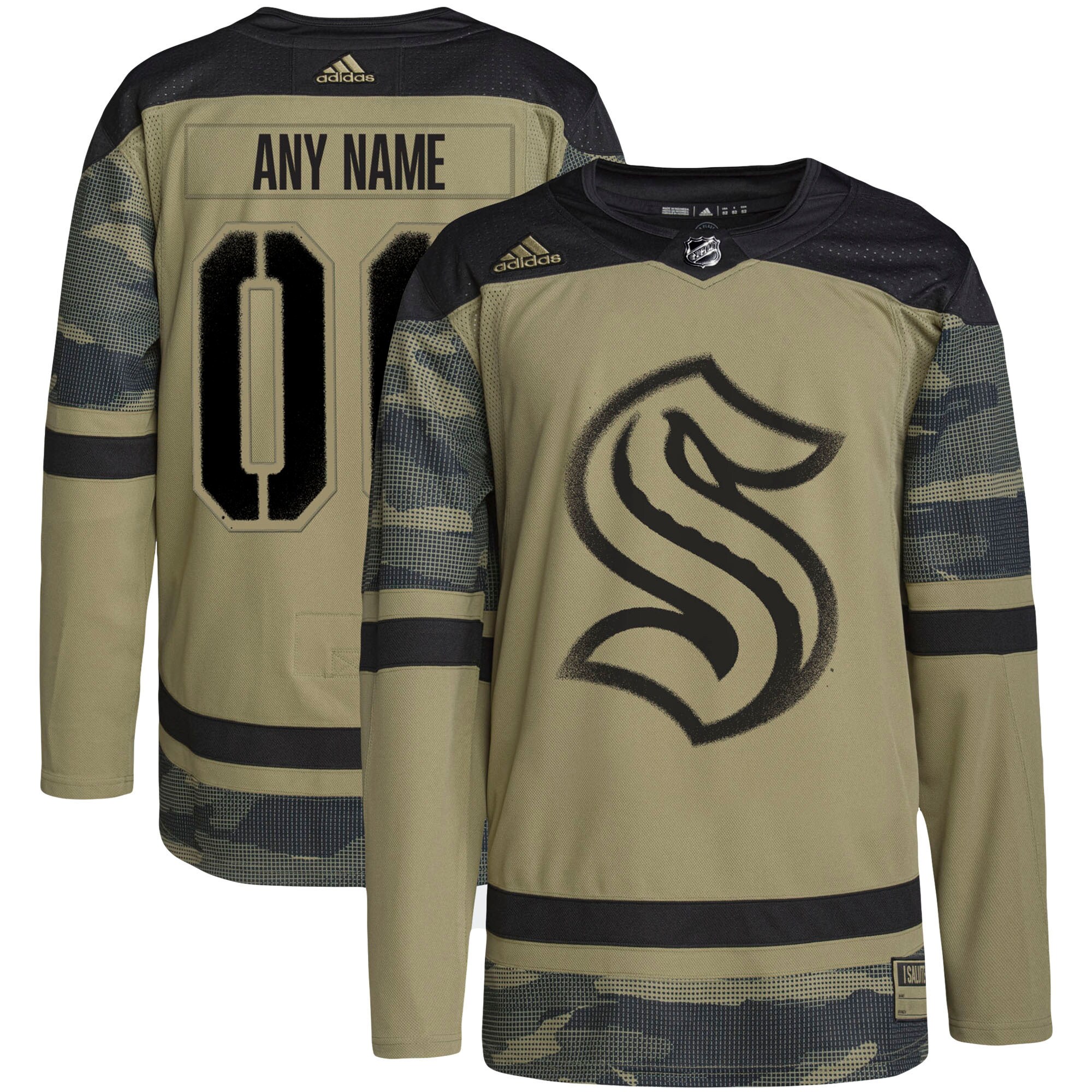 adidas Military Appreciation Team Authentic Custom Practice Jersey - Camo