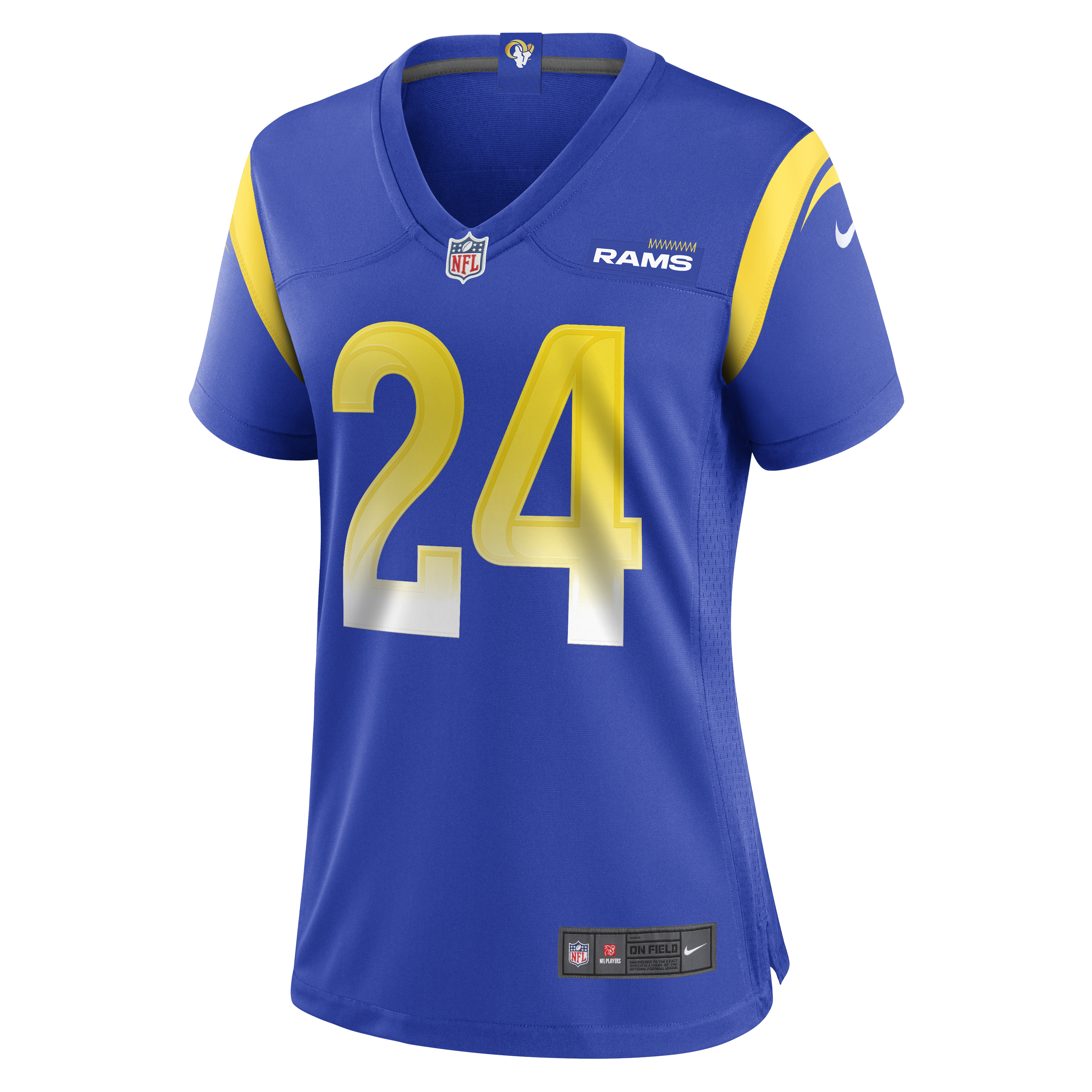 Royce Freeman Los Angeles Rams  Women's  Game Jersey - Royal